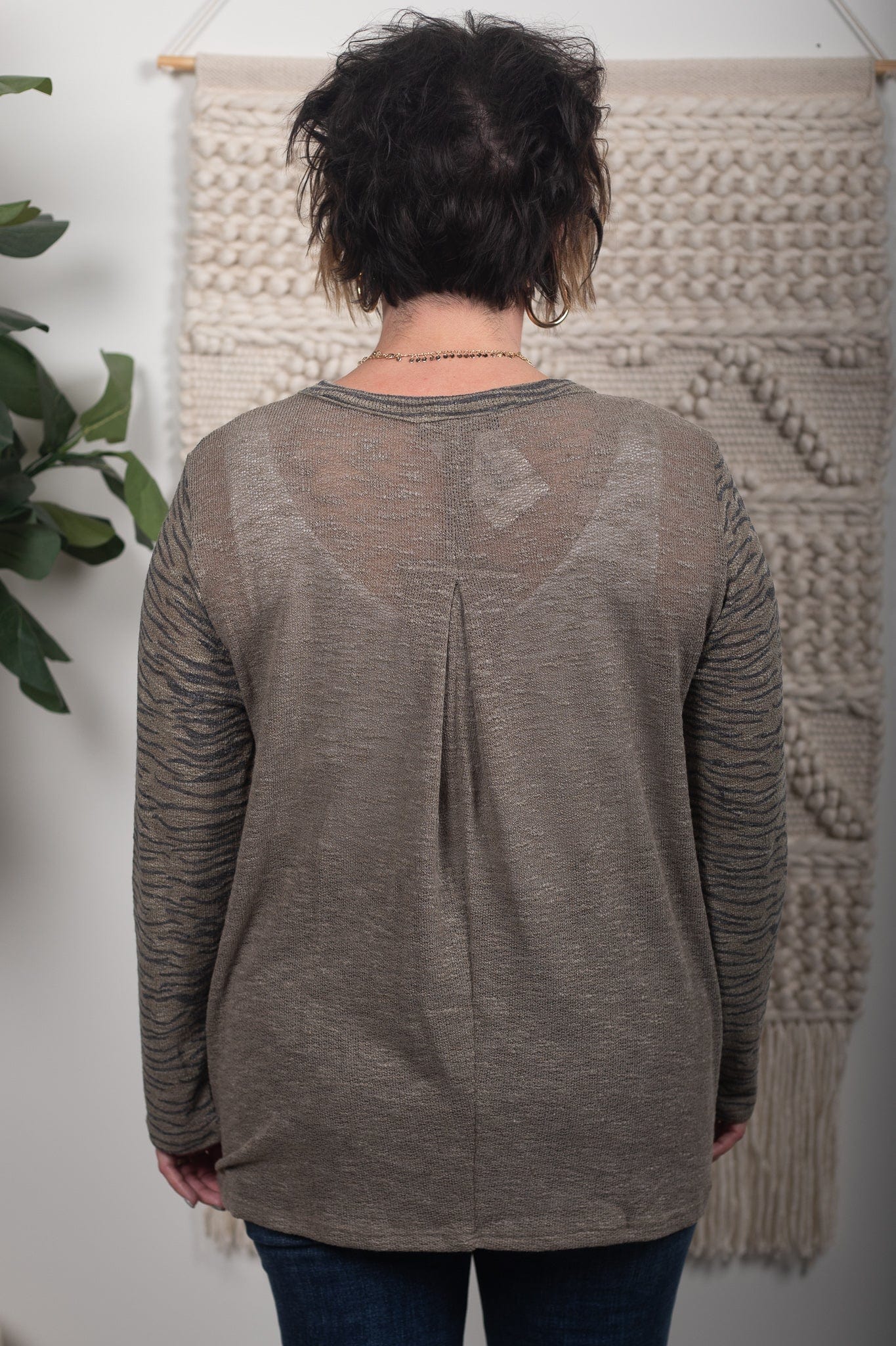 Mossy Zebra Sweater