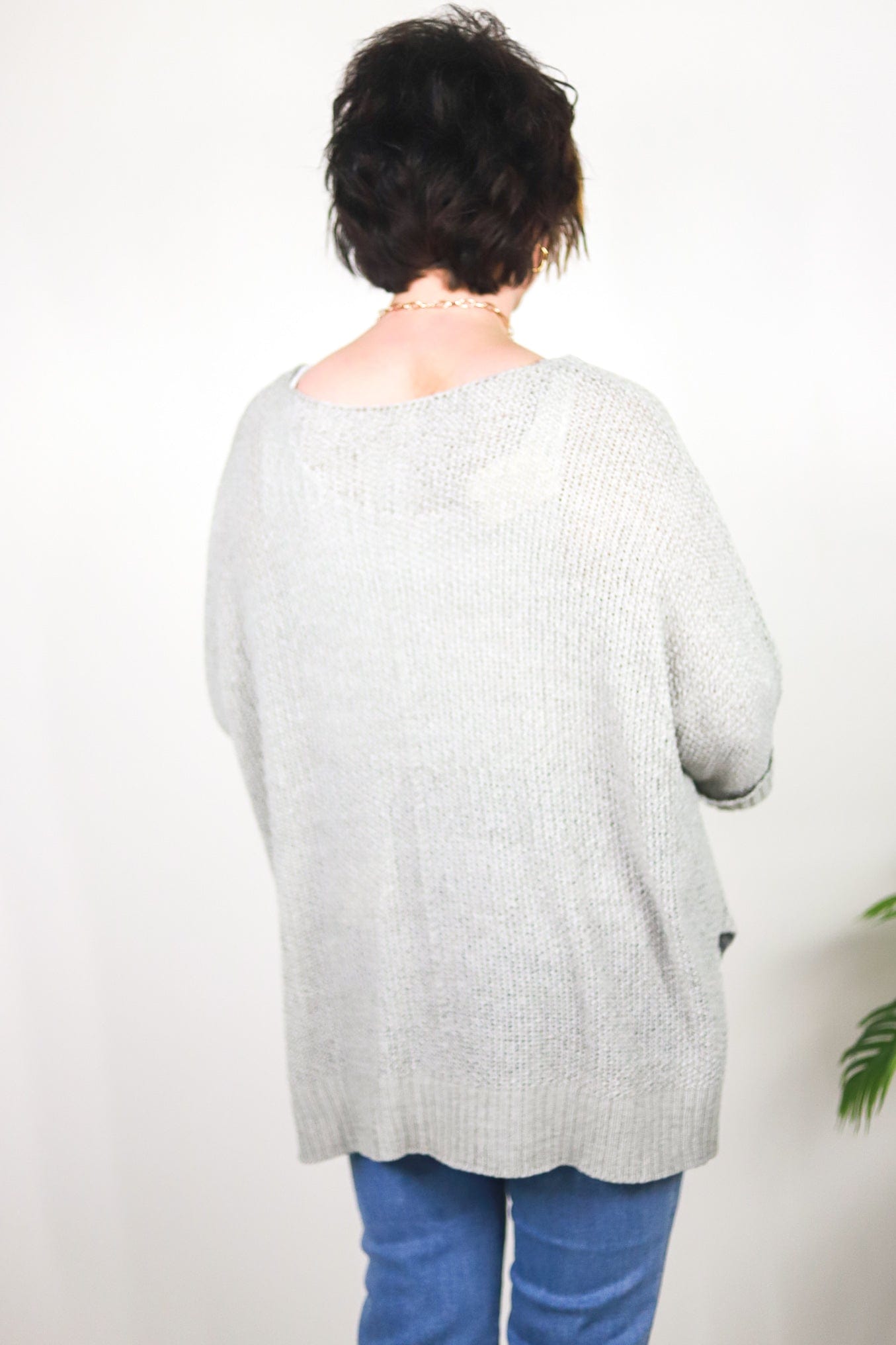 Light Grey Vneck Sweater