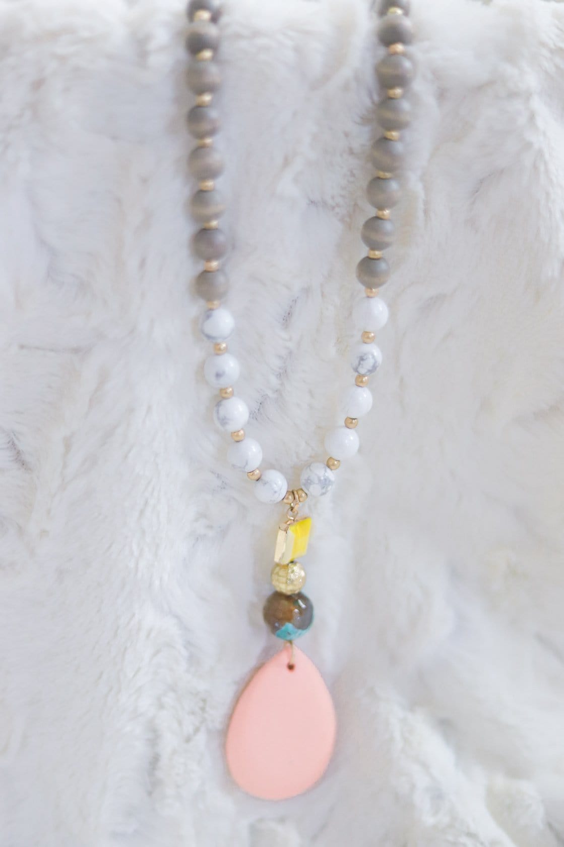 Mixed Media Stmt Necklace