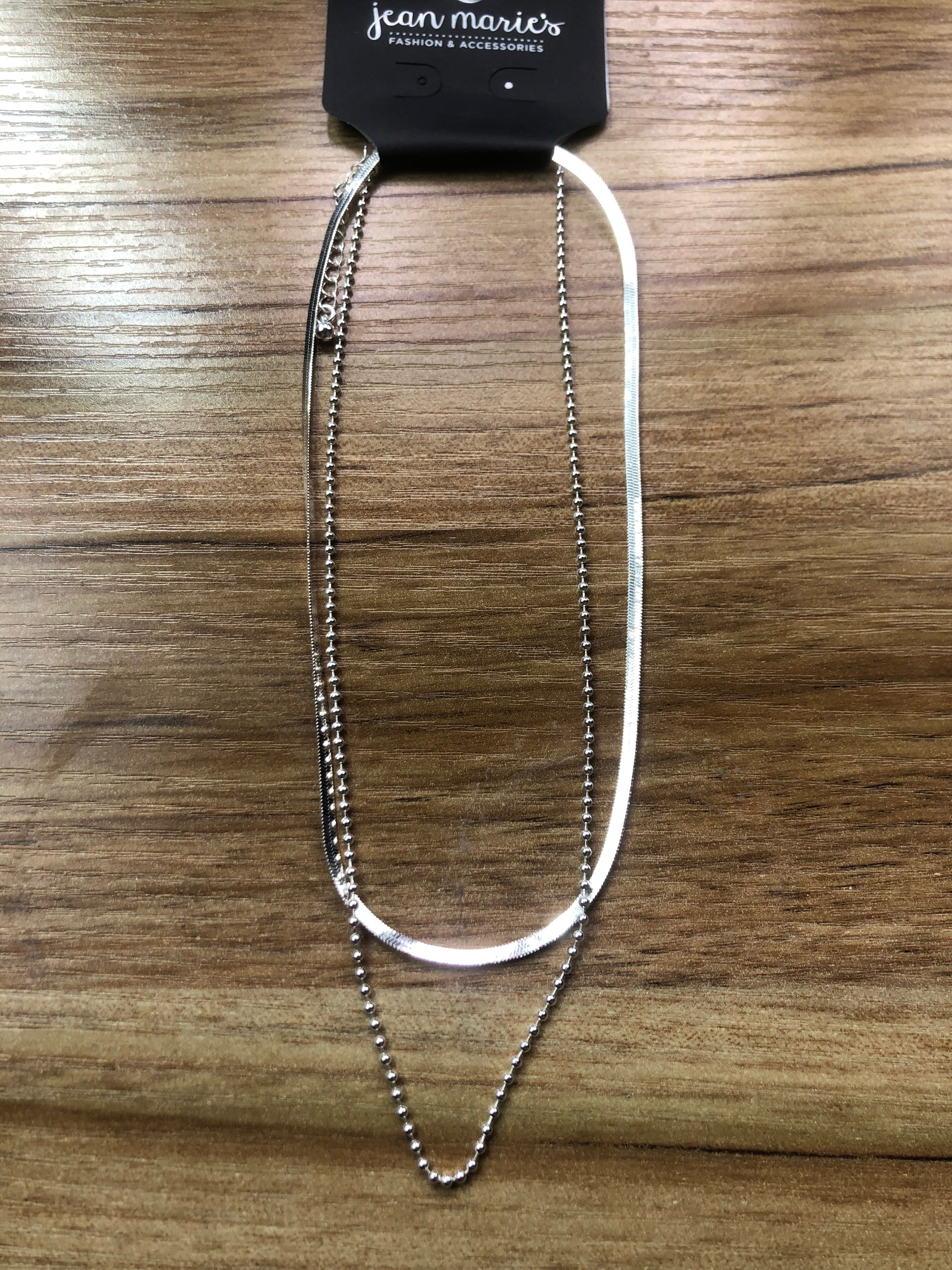 Silver Delicate 2-Layer Necklace