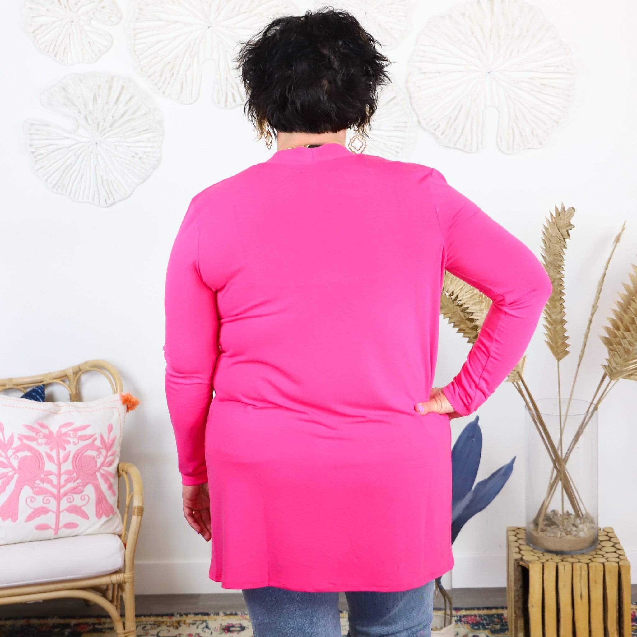 Slouchy Pocket Open Cardigan - Bright Collection