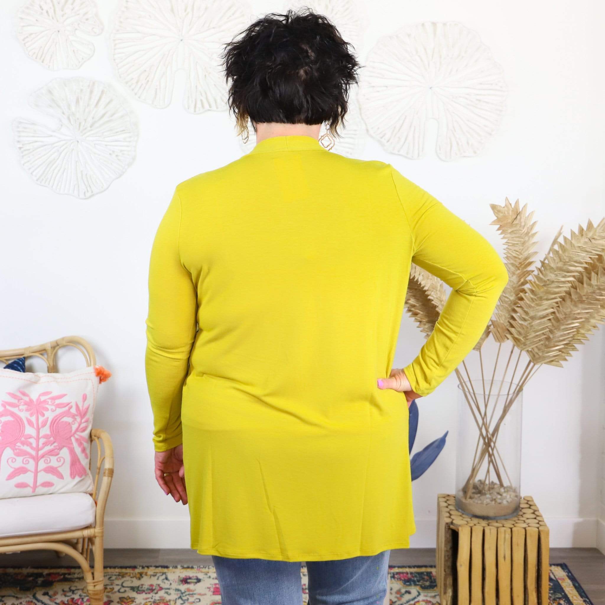 Slouchy Pocket Open Cardigan - Bright Collection