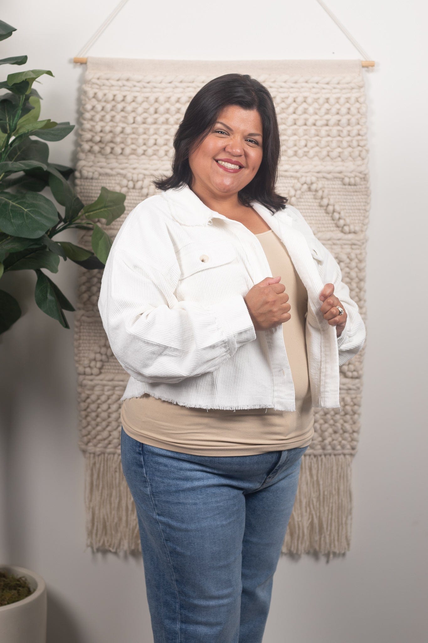 Ivory Corduroy Jacket