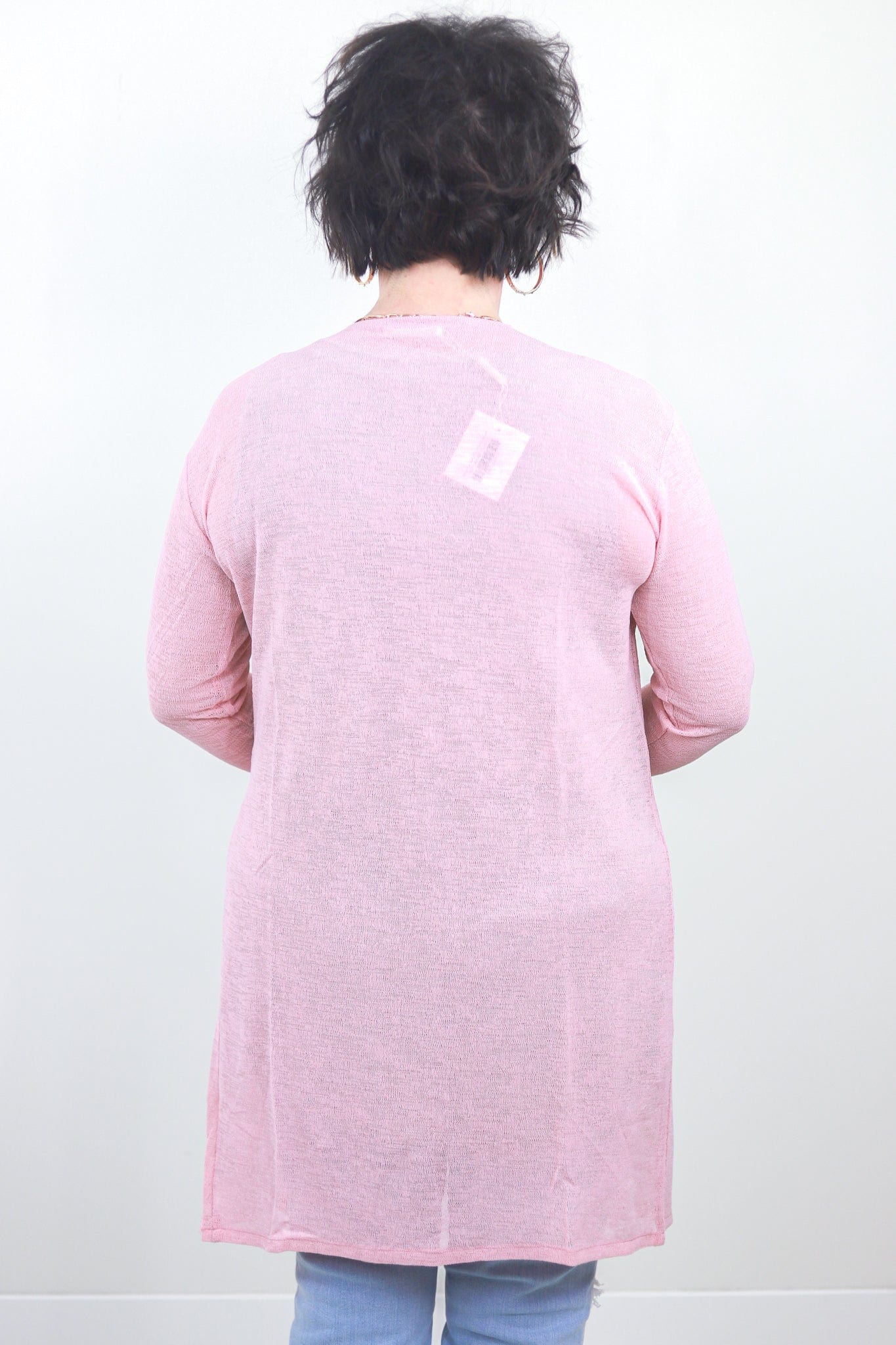 Dusty Pink Spring Fling Sheer Cardigan