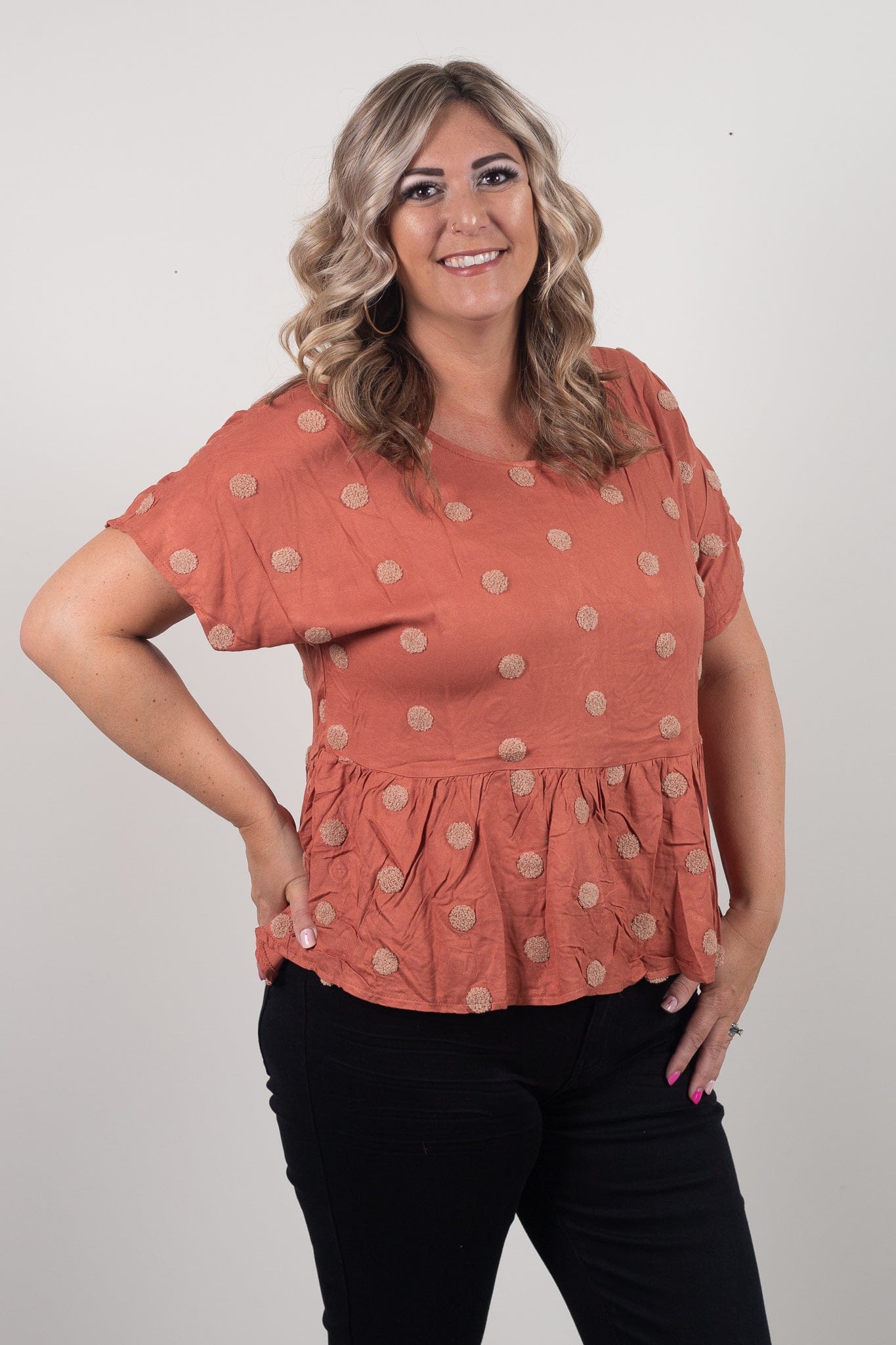 polka dot top
