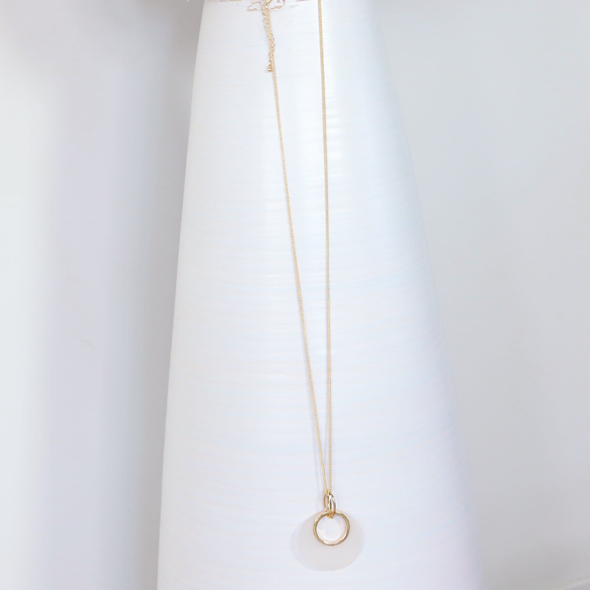 Ivory Circle Pendant Necklace