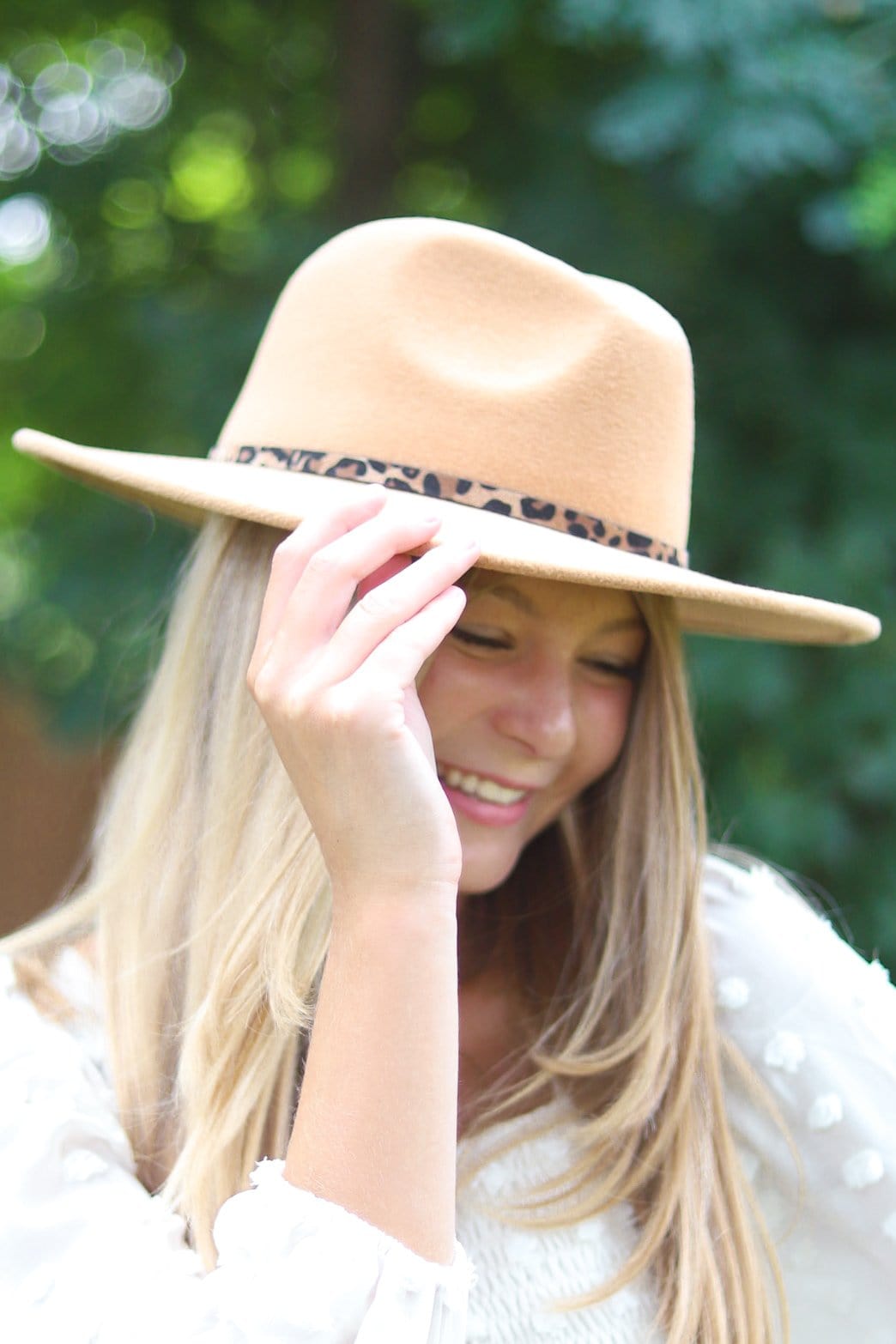 Leopard Band Fedora
