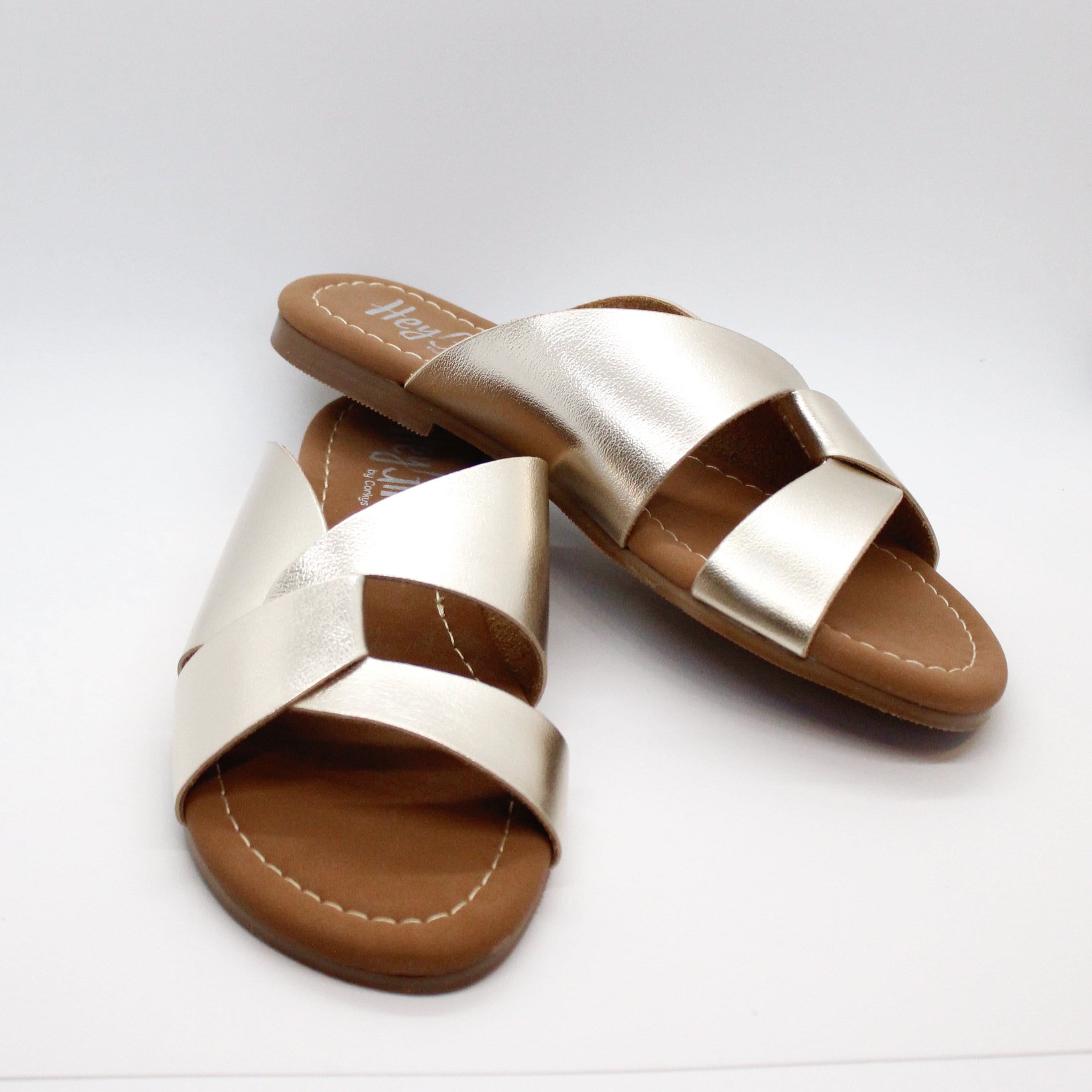 Gold Scuba Slip On Sandal