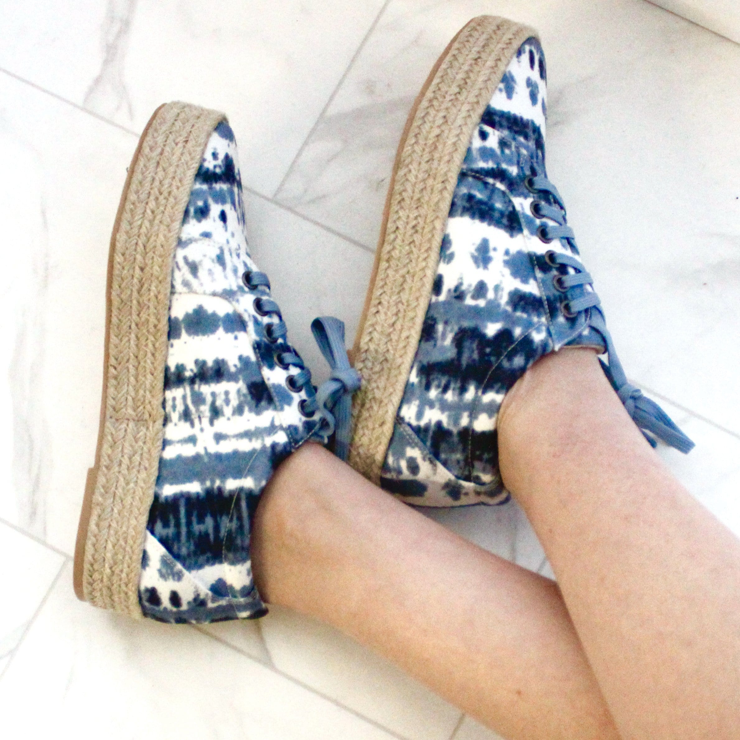 Blue Tie Dye Tart Shoe