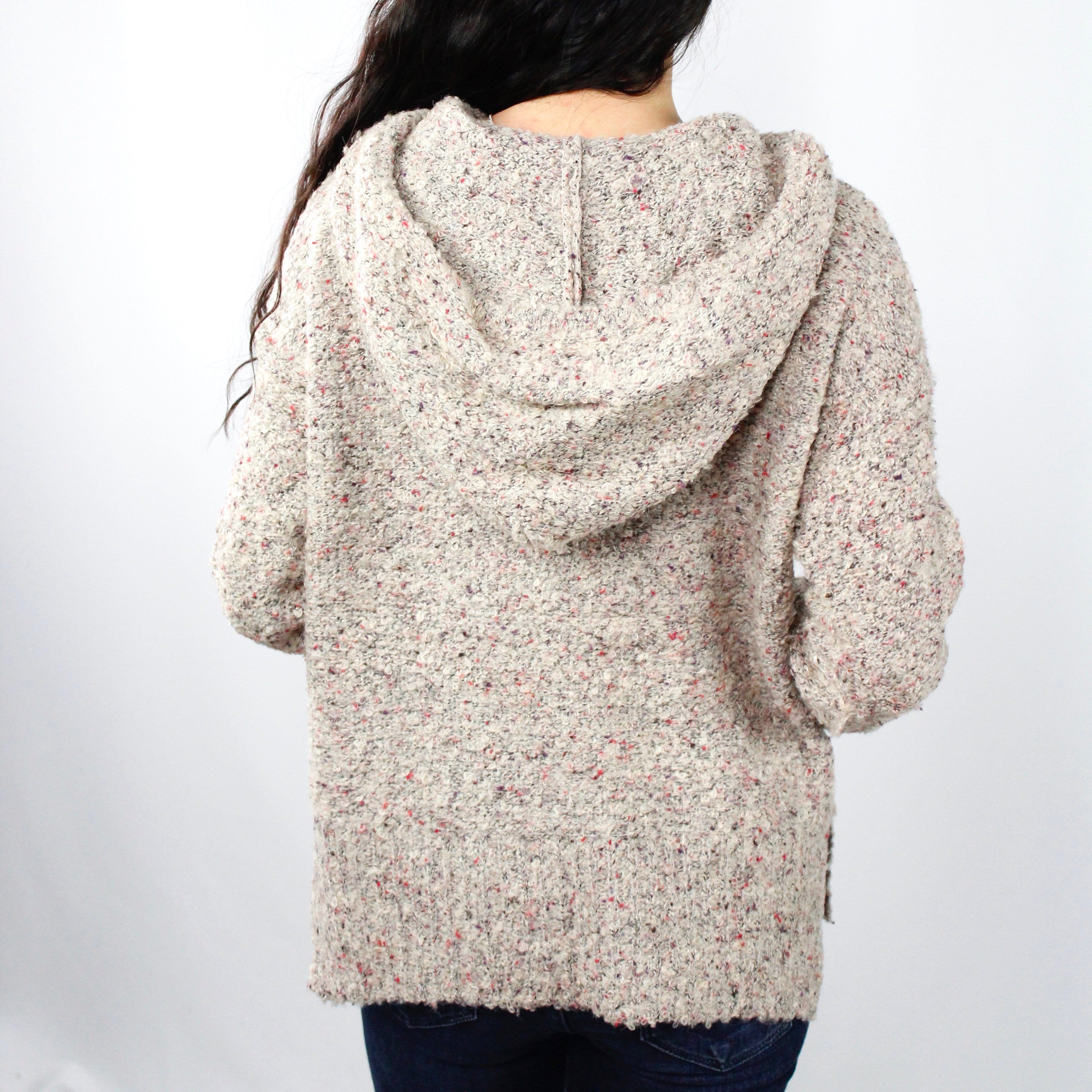 Hooded Speckle Sweater