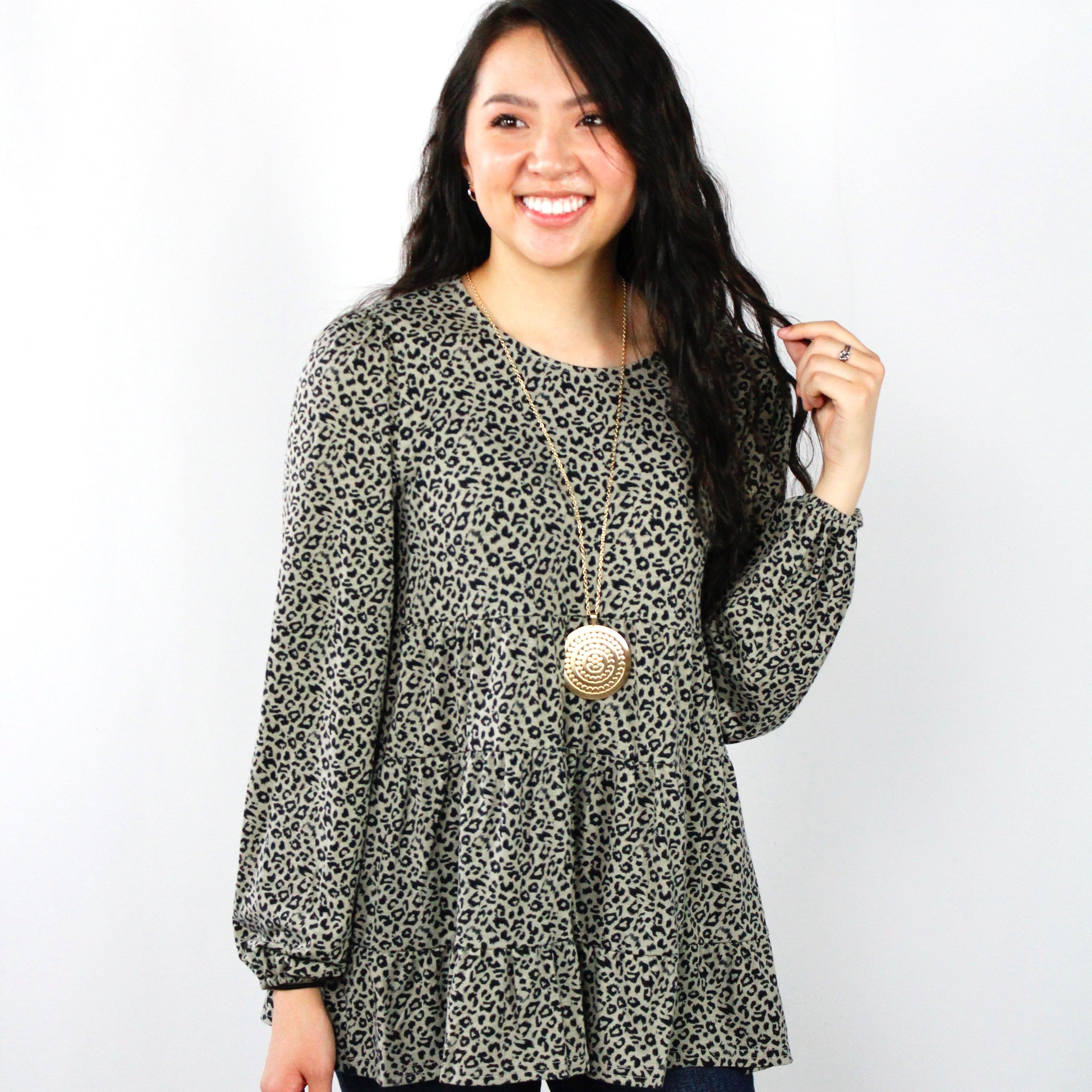 Olive Mix Blouse