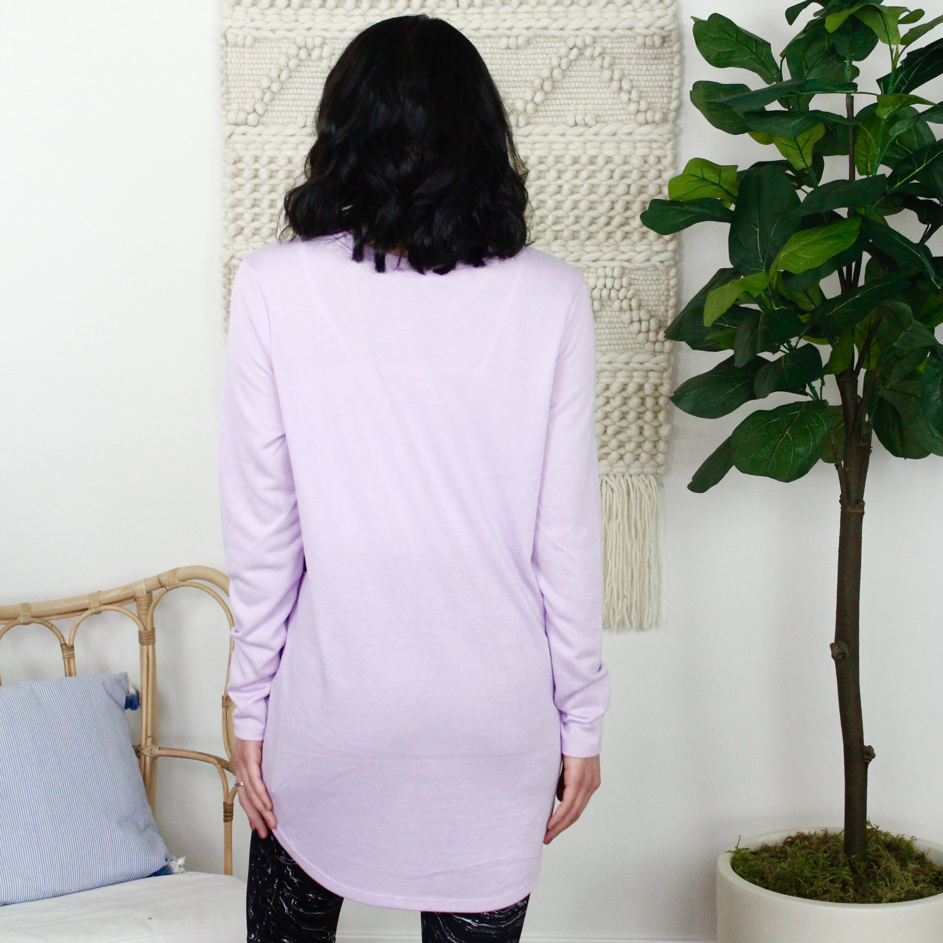 Long Sleeve Flow Top w/Side Slits