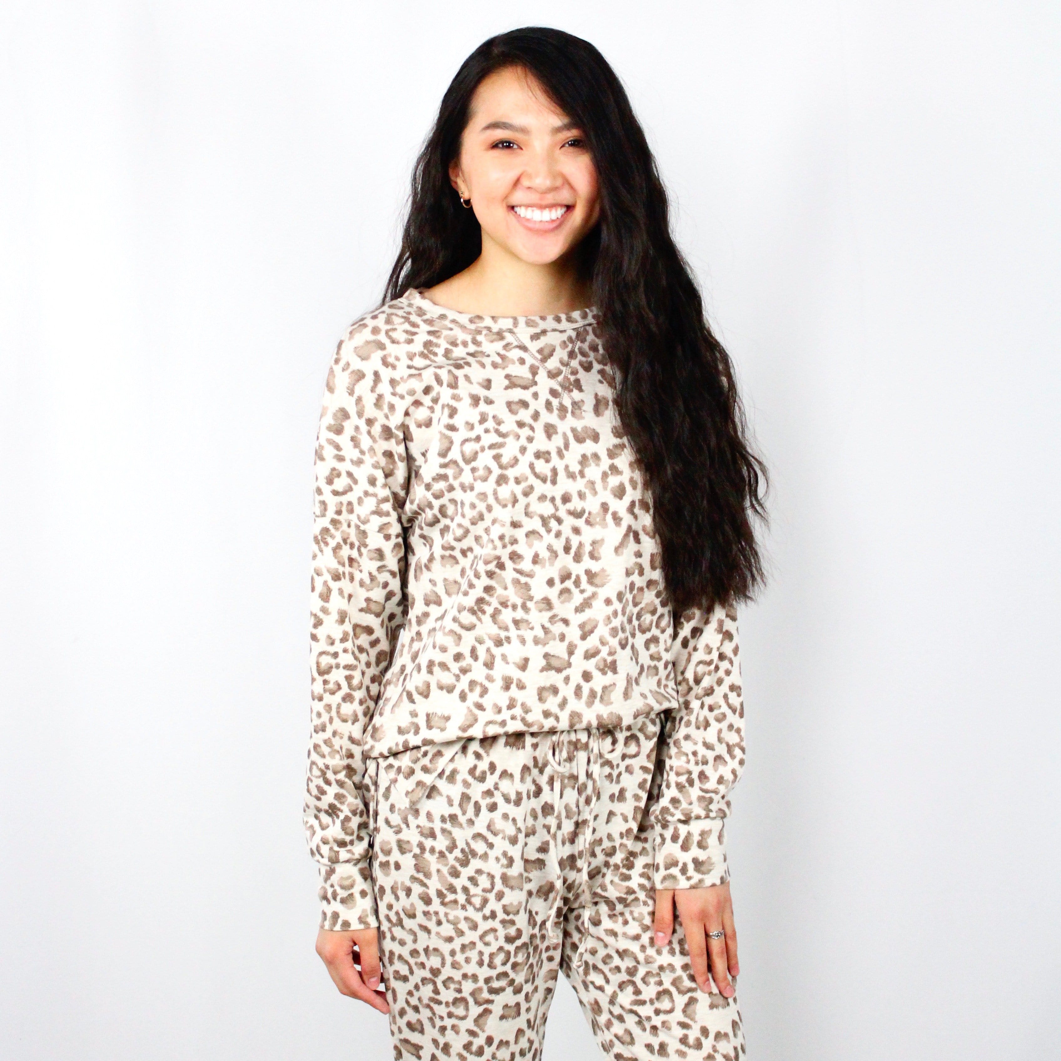 Leopard Weekender Lounge Top