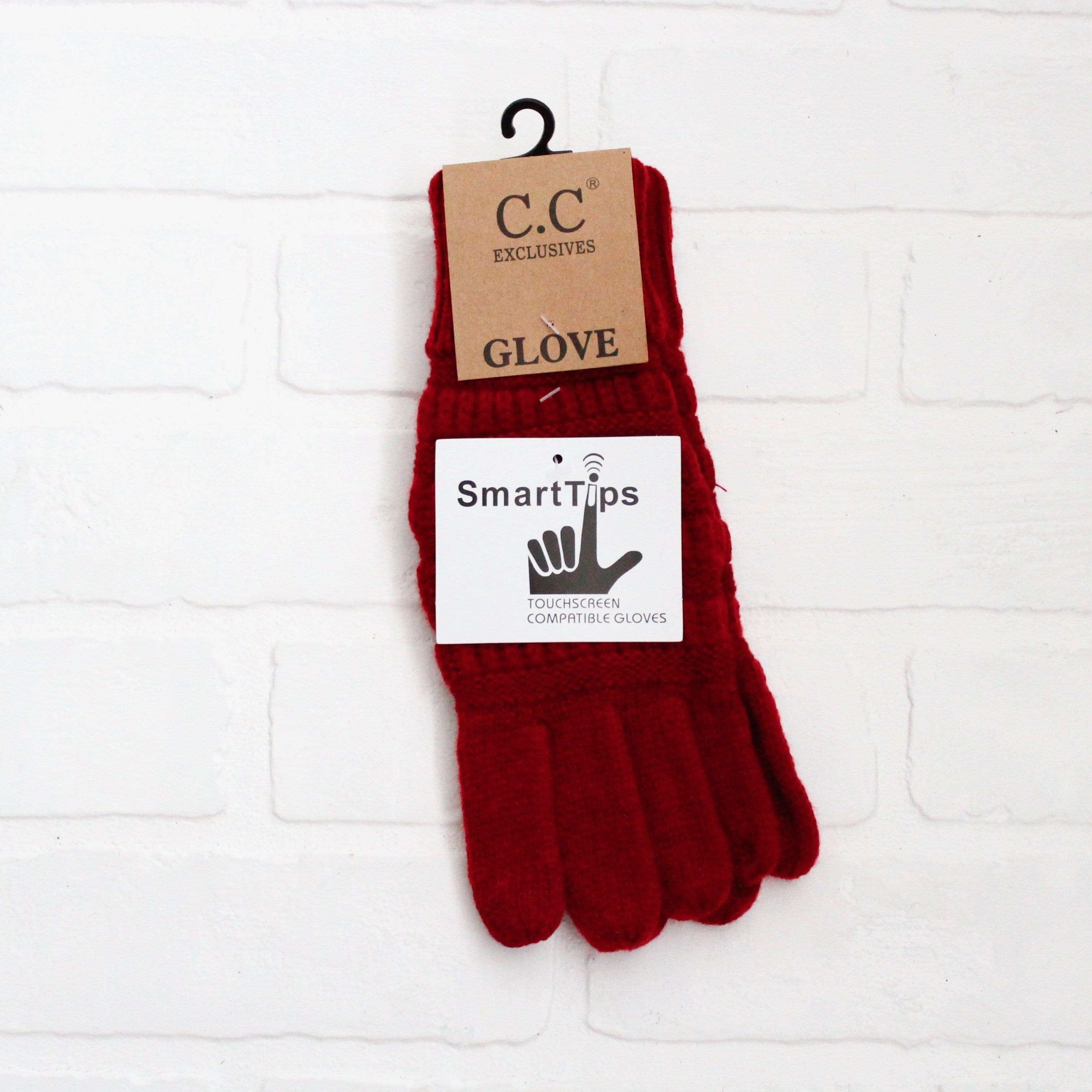 Red Knitted Glove