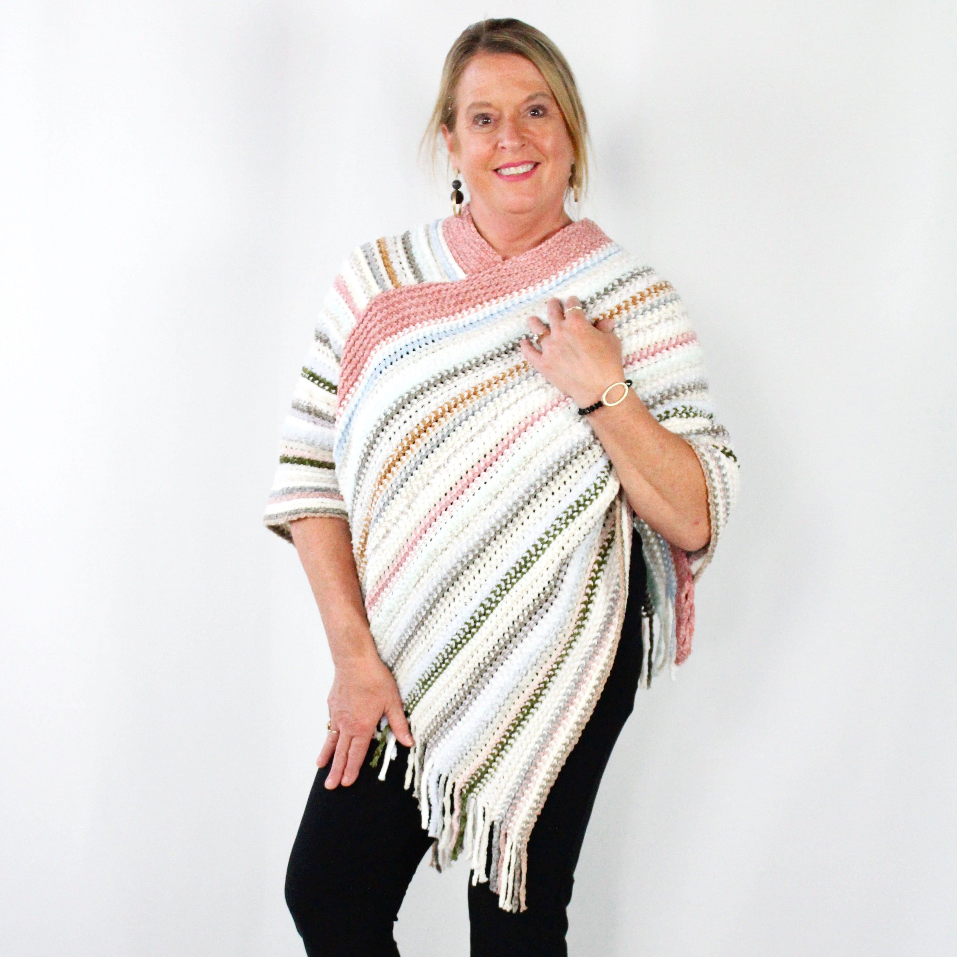 Sweet Magnolias Chenille Poncho