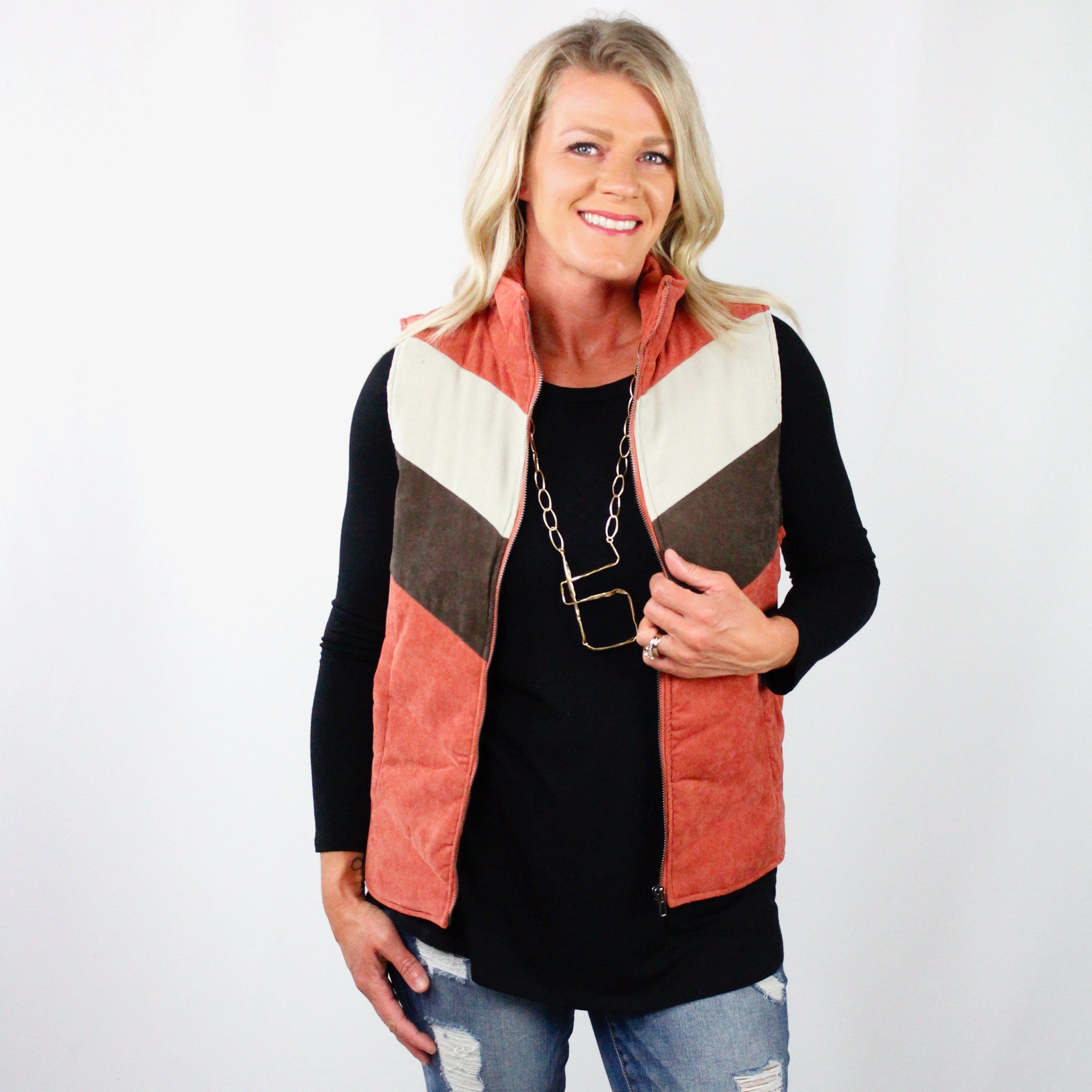 Aztec Zipper Vest