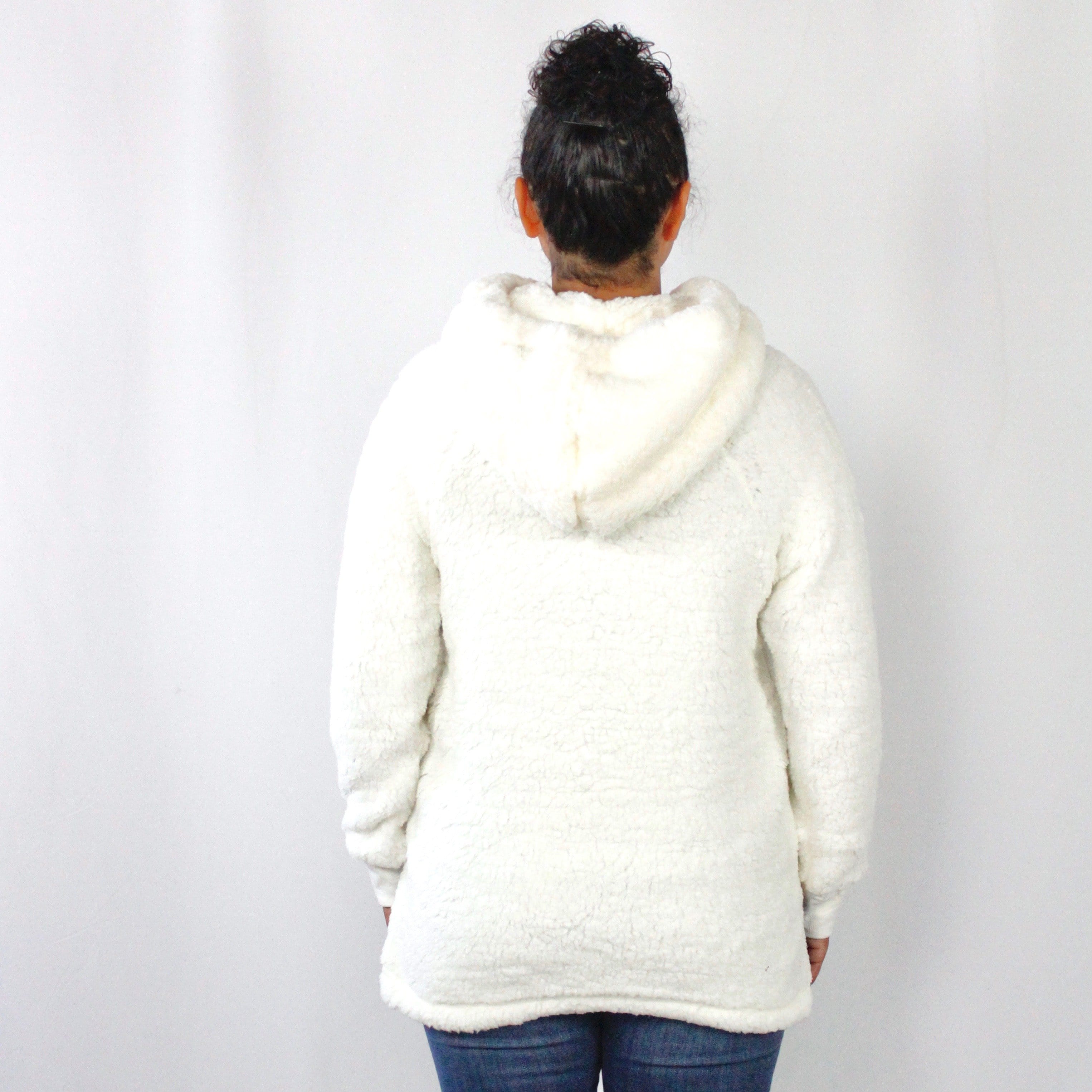 Hooded Pocket Sherpa Pullover