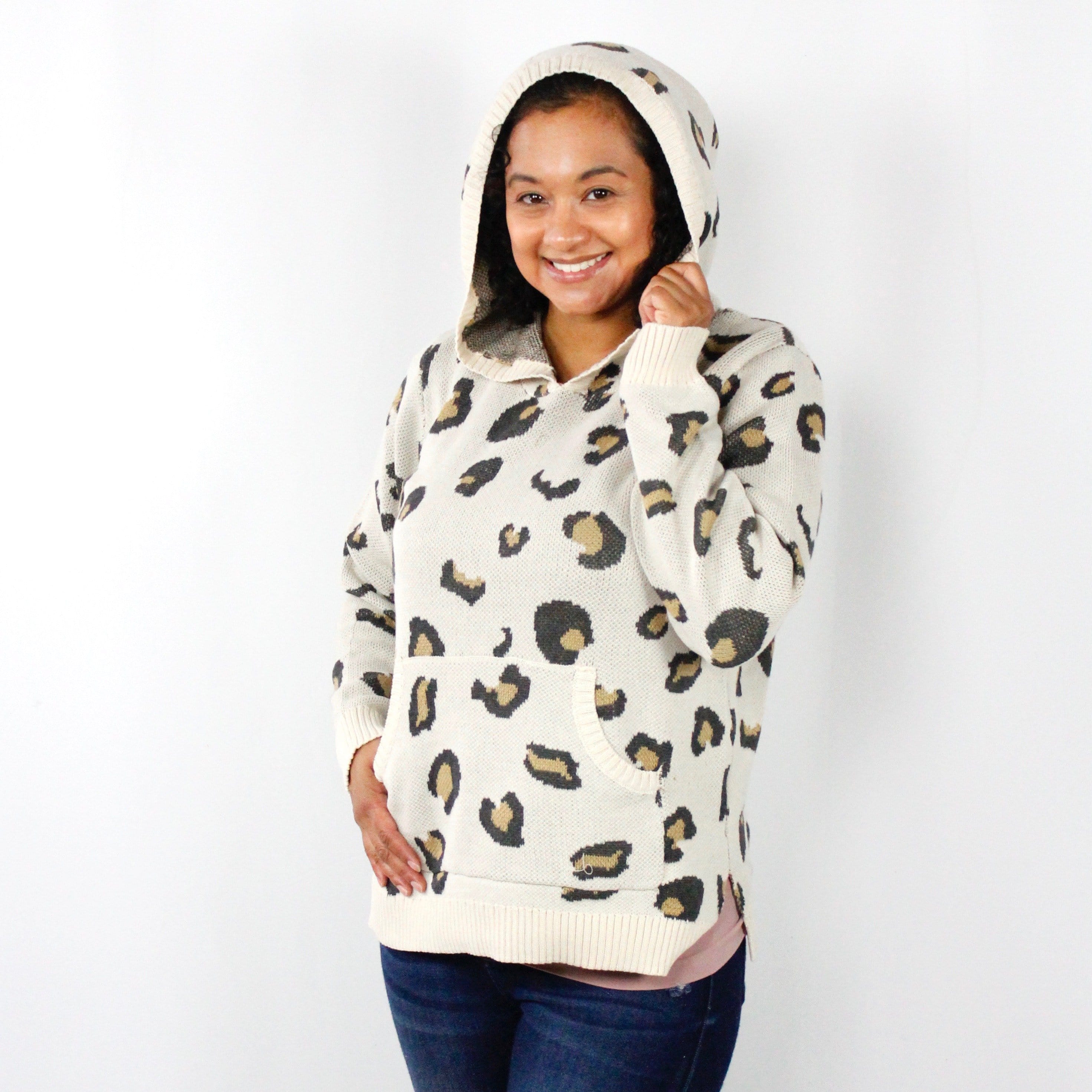 Leopard Hooded Sweater