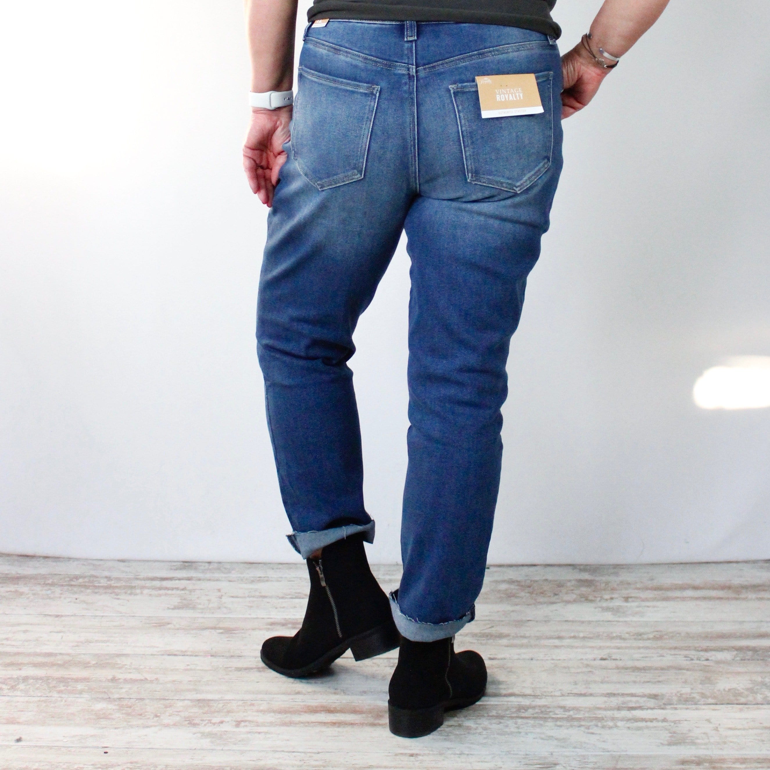 Vintage Raw Hem Straight Leg Denim