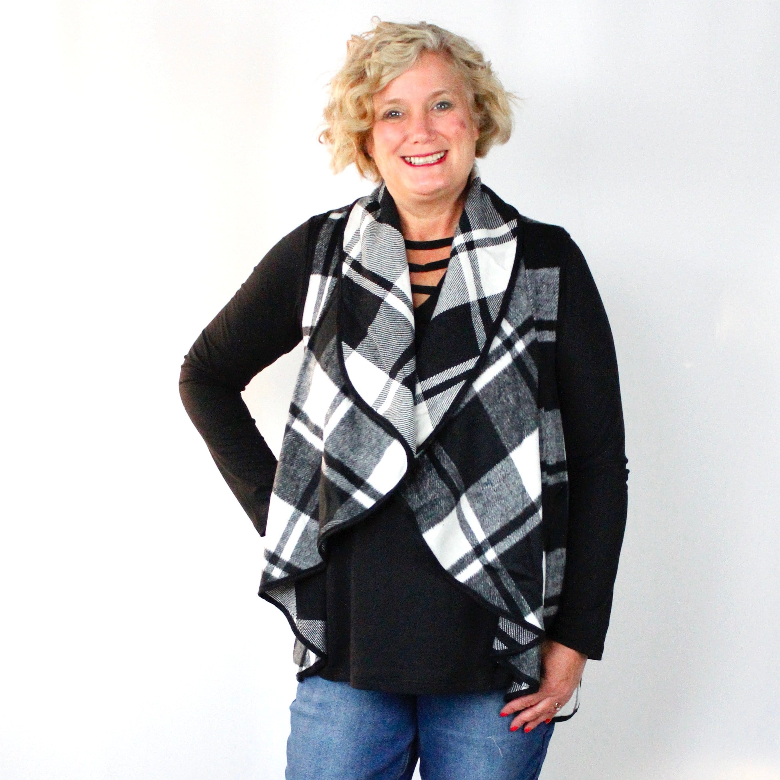 Cozy Plaid Vest