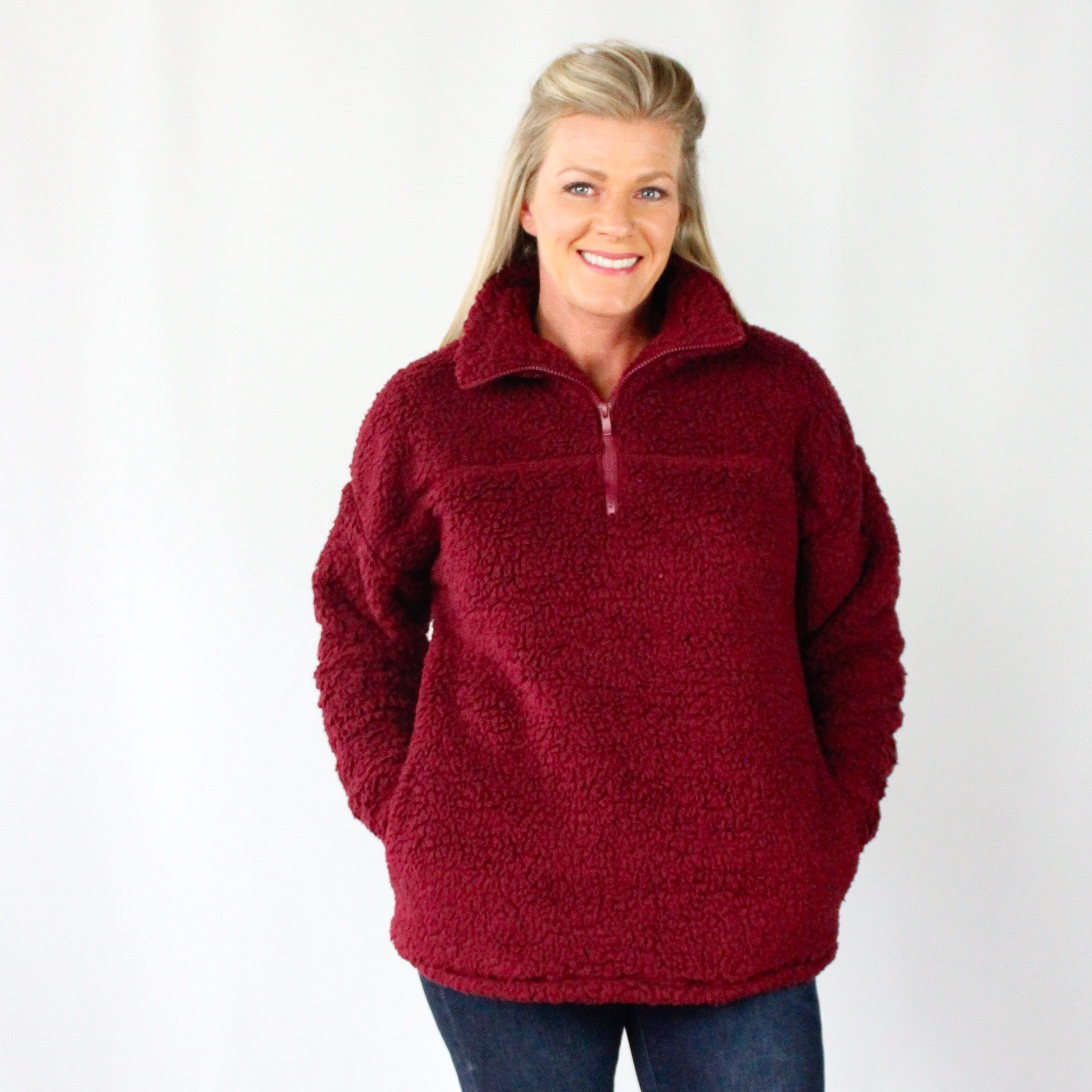 Sherpa Half Zip Pullover