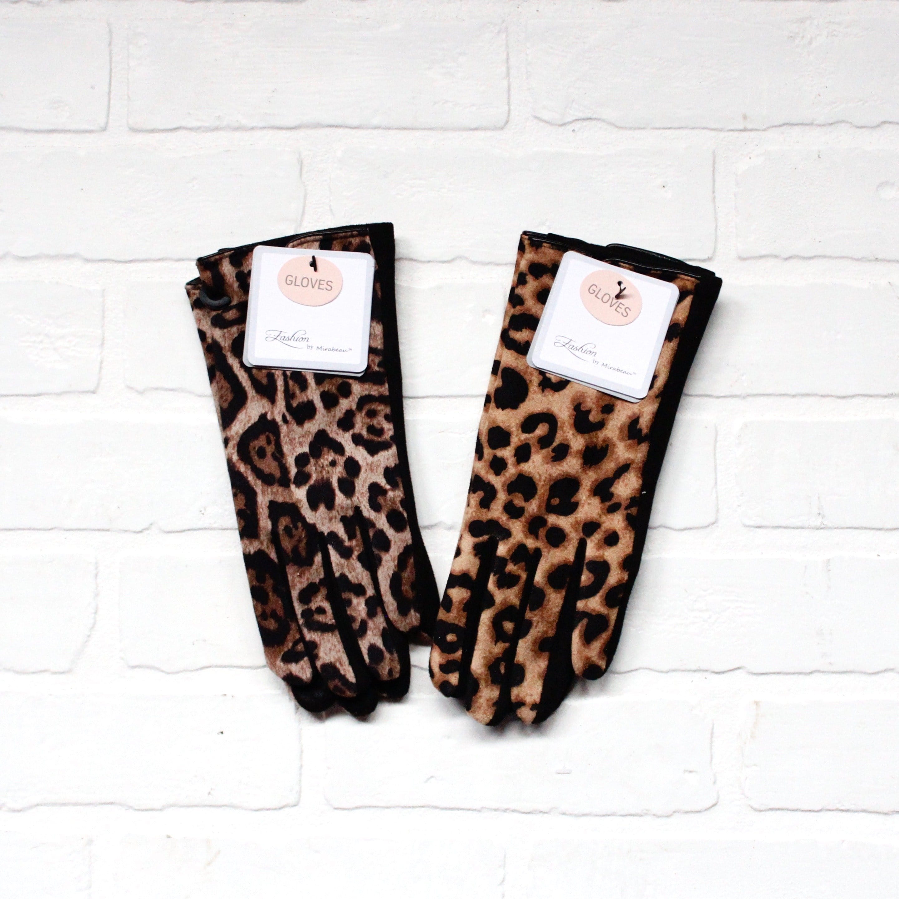 Leopard Print Fashion Gloves