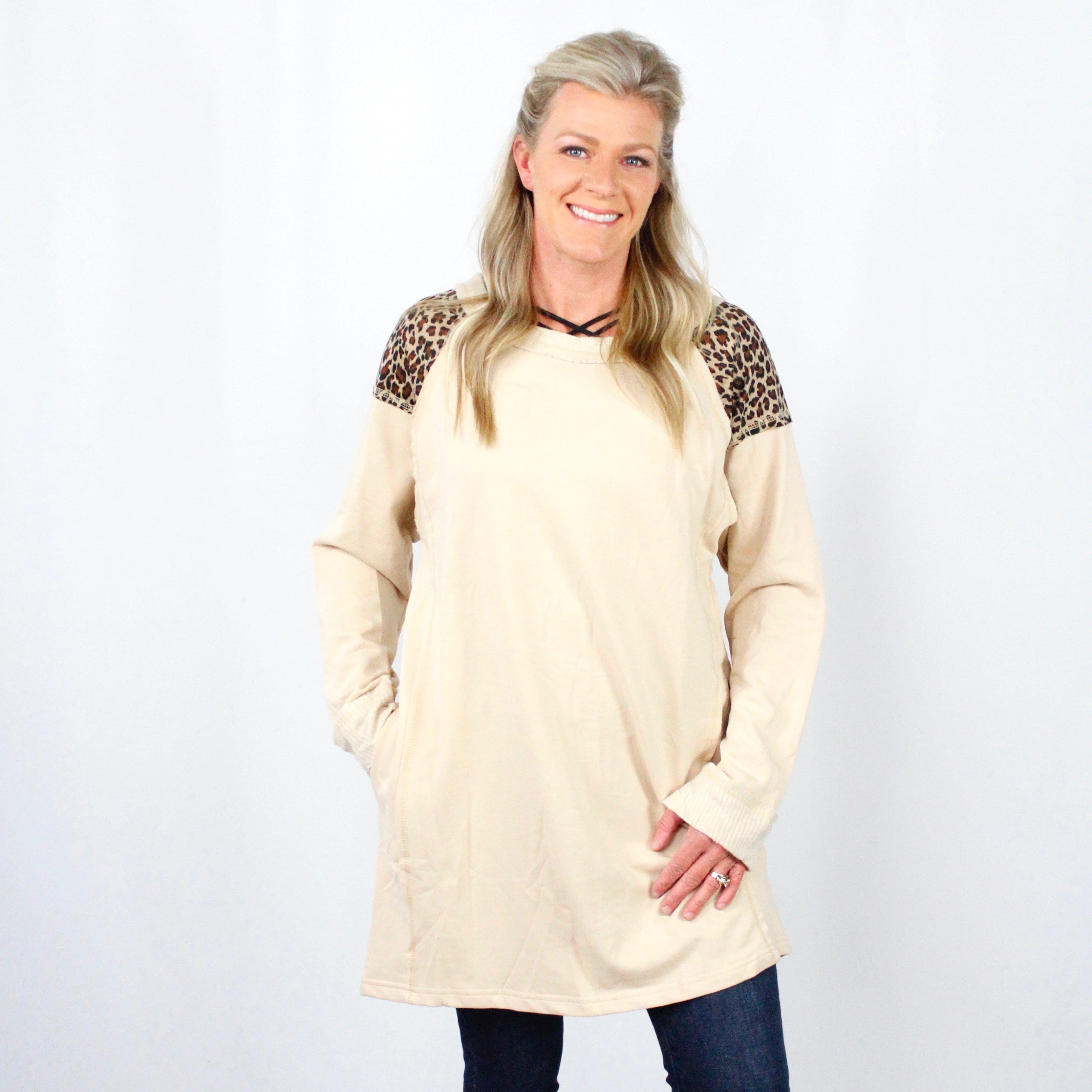 Leopard Shoulder Dress