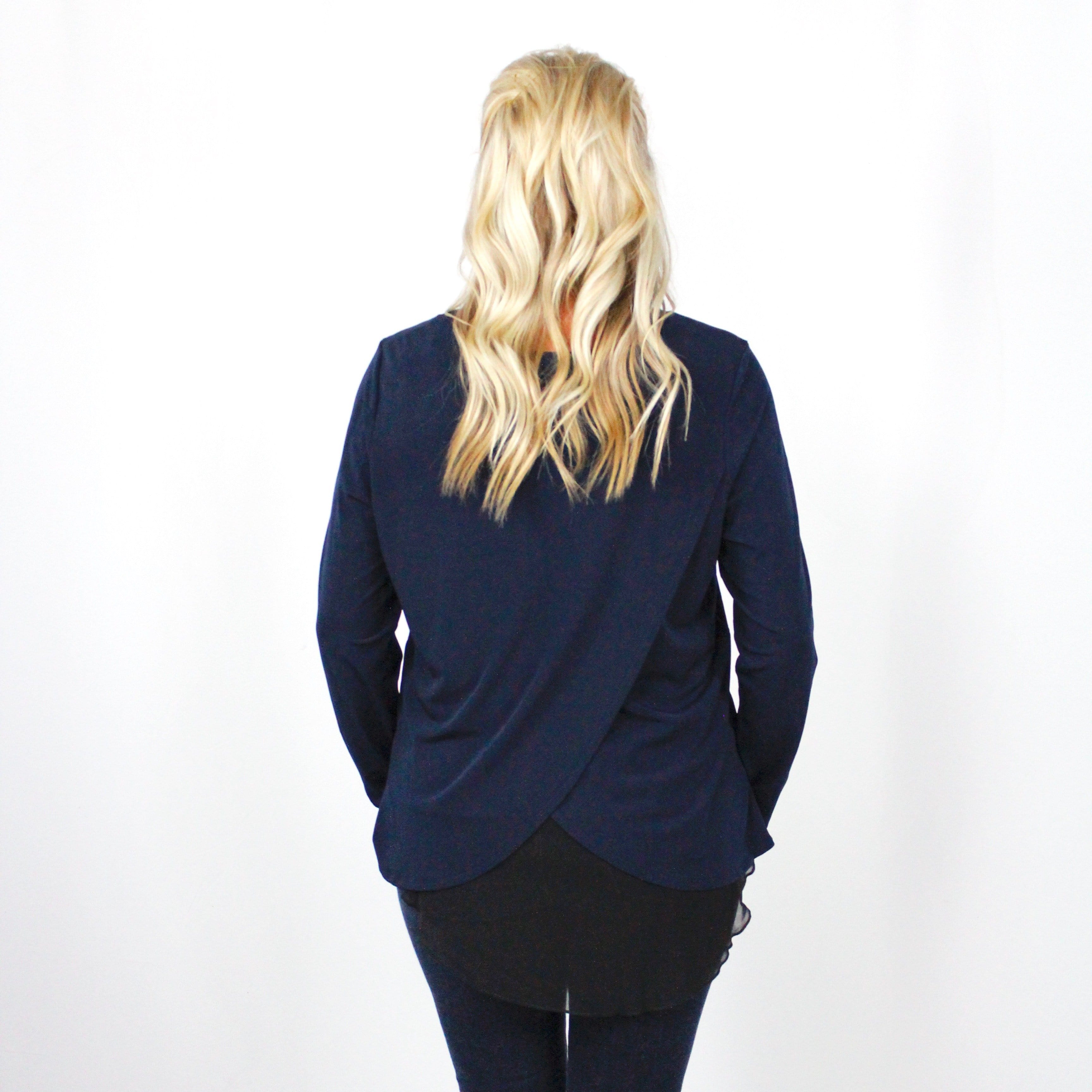 Navy Basic Blouse