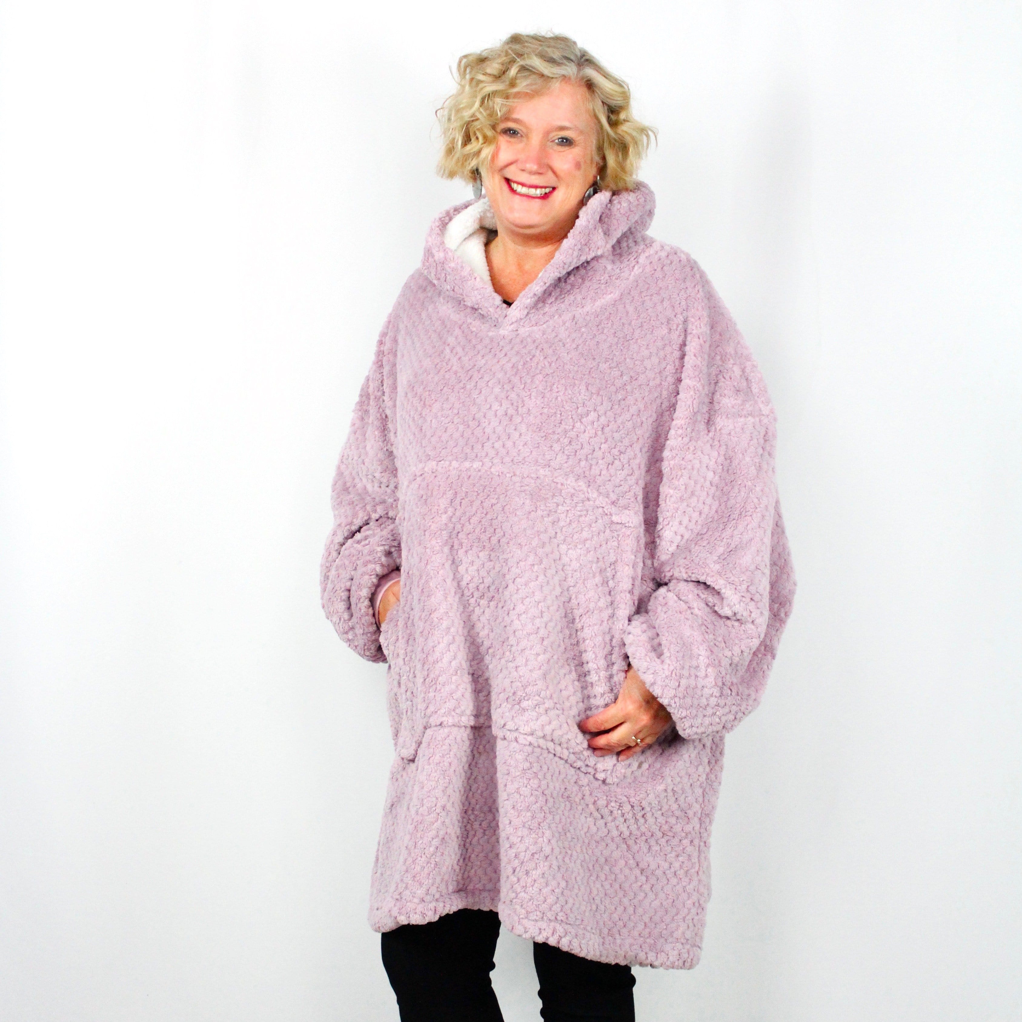 Oversized Blanket Sherpa Pullover Asst