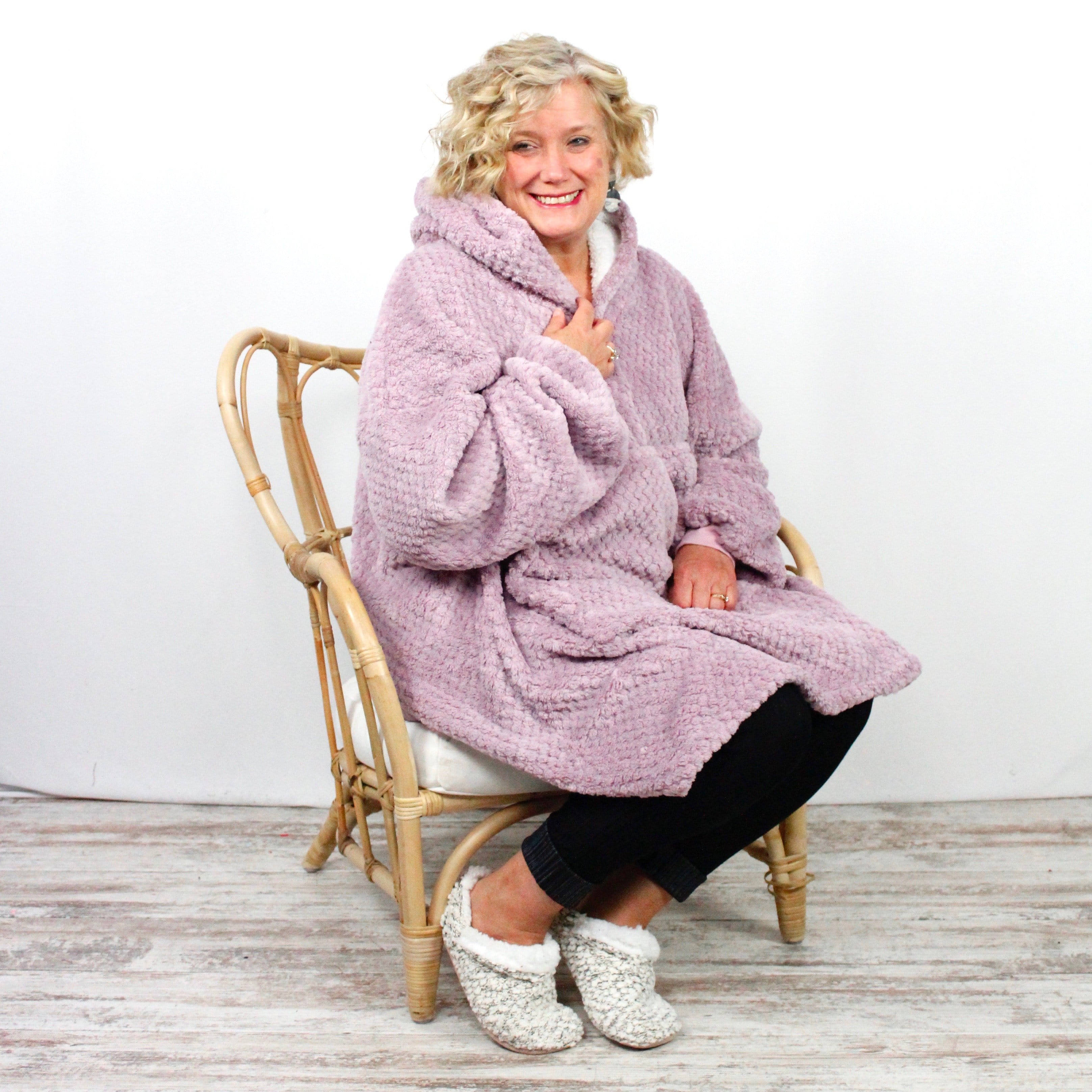 Oversized Blanket Sherpa Pullover