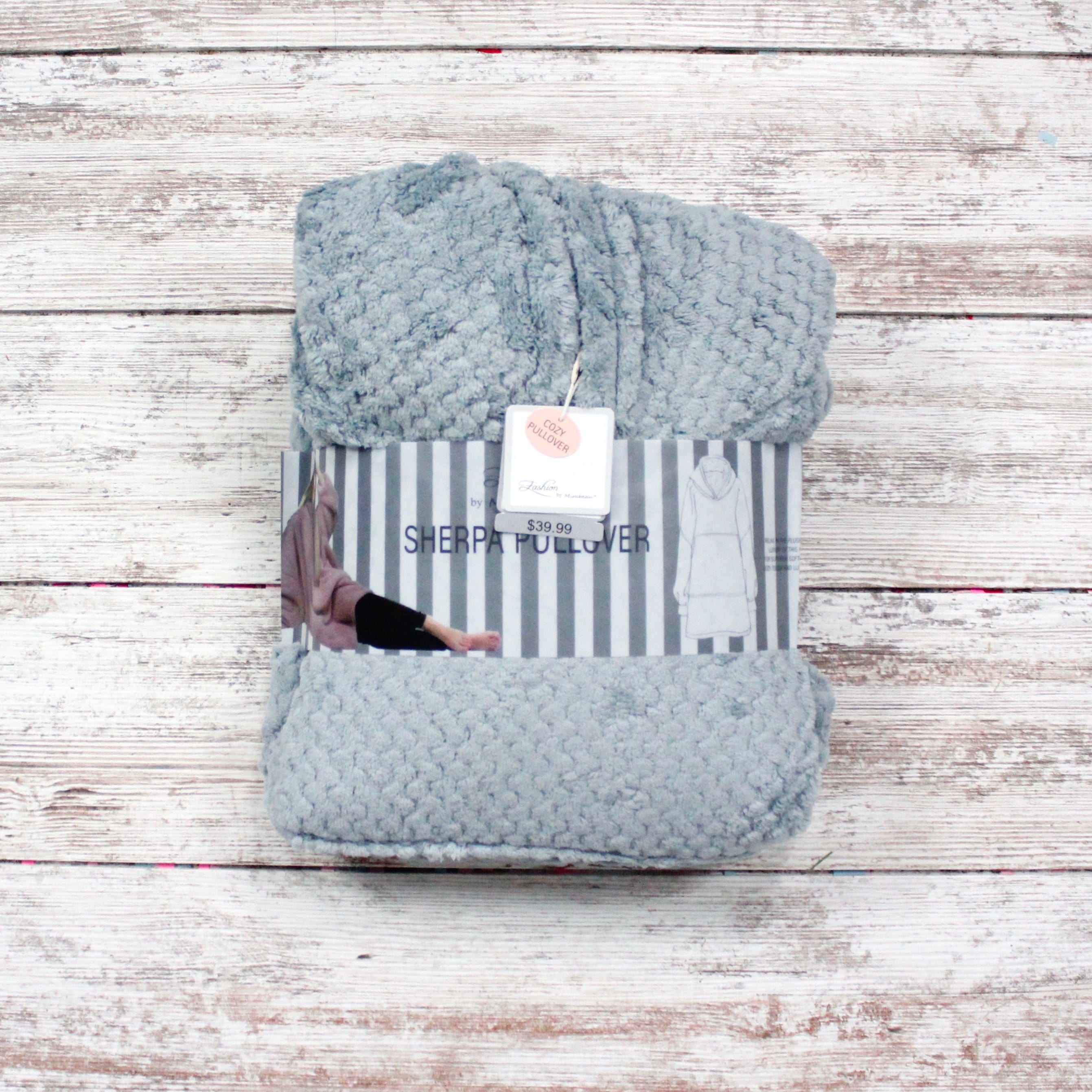 Oversized Blanket Sherpa Pullover