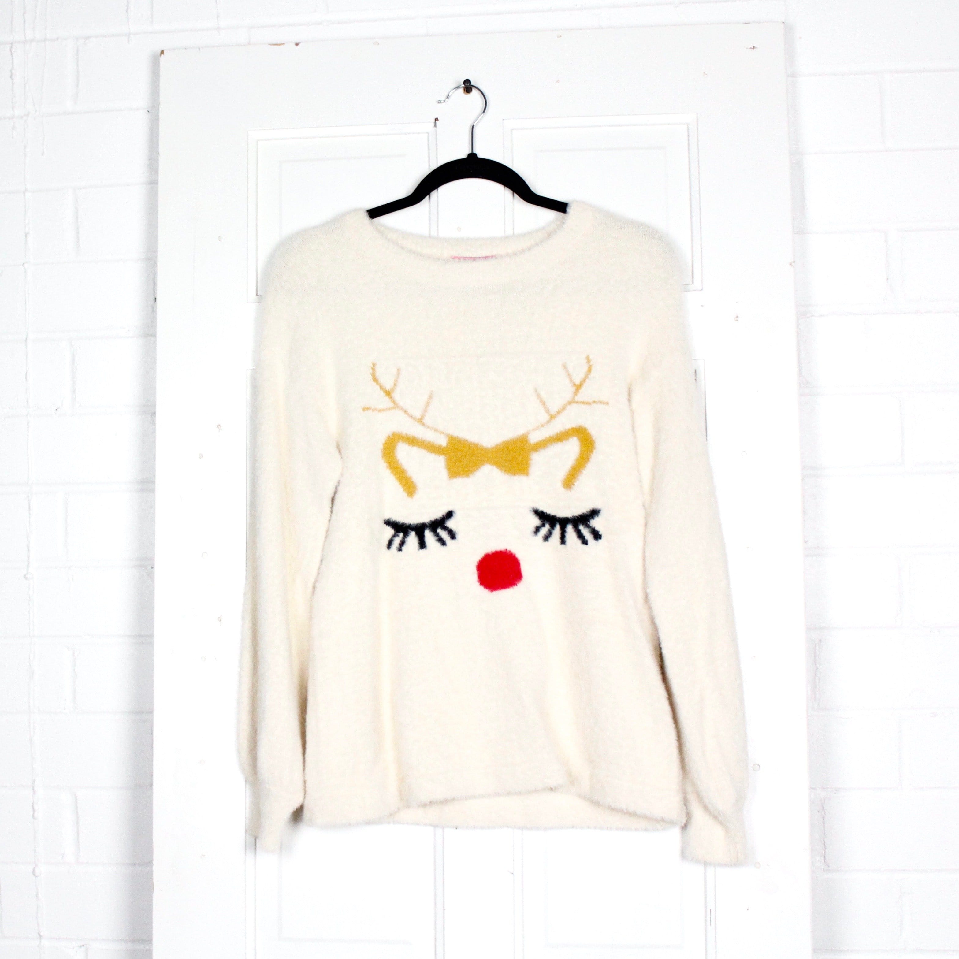 Reindeer Face Cozy Sweater