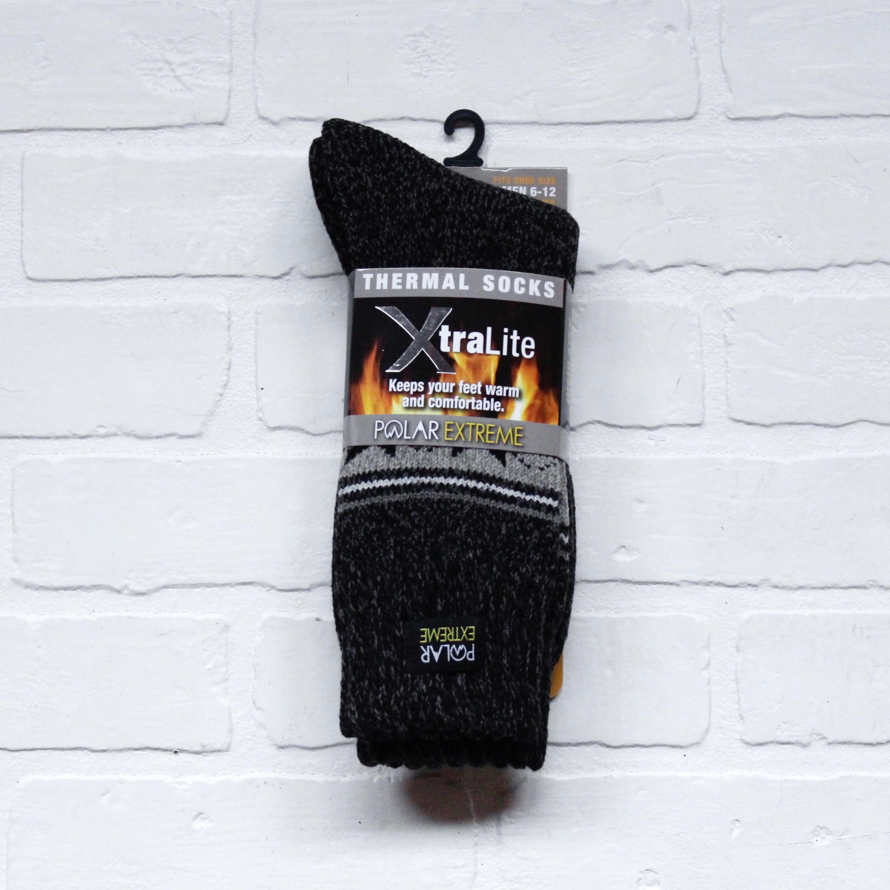 Polar Extreme Heat Men's Fairisle Brush Sock Asst