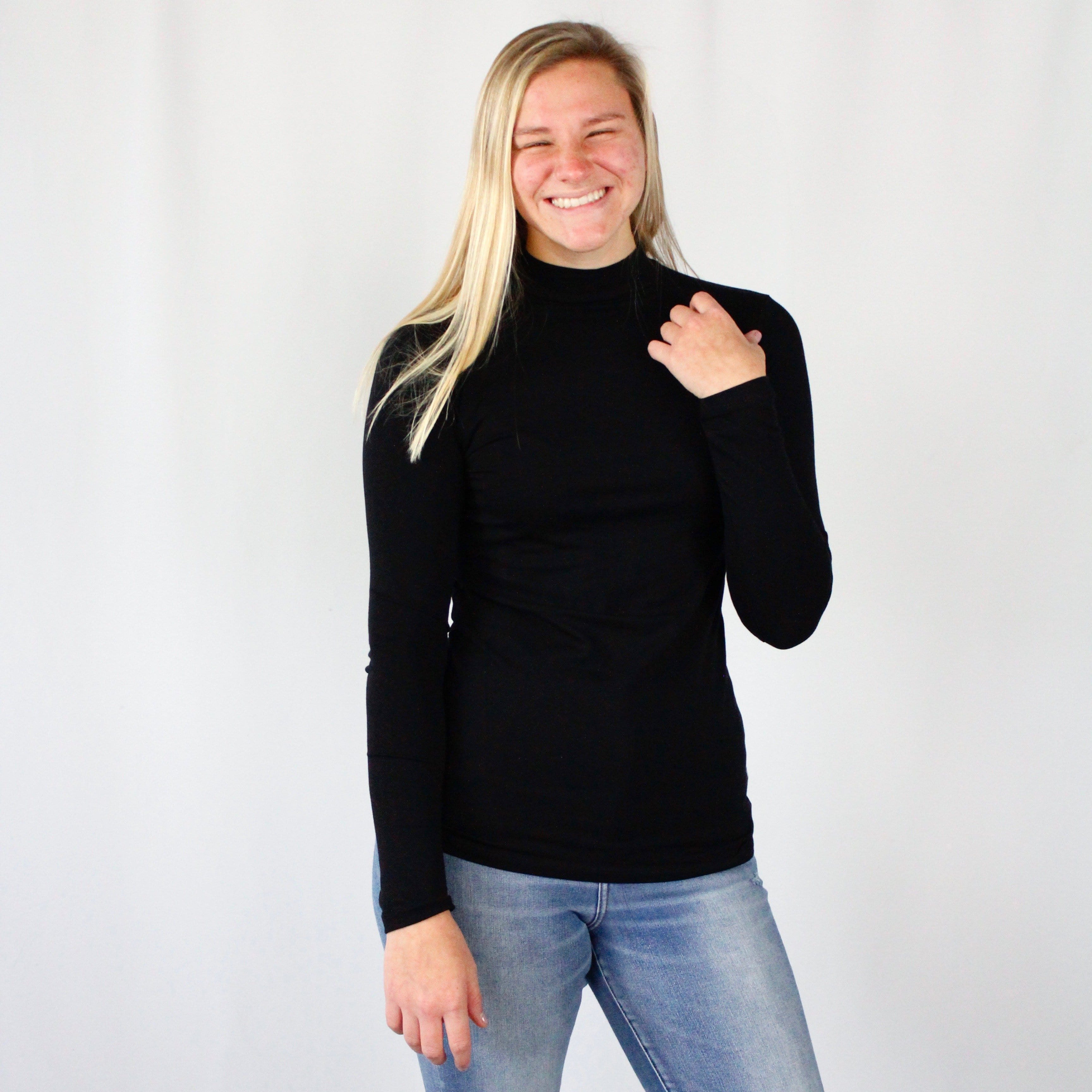 Mockneck Layering Top
