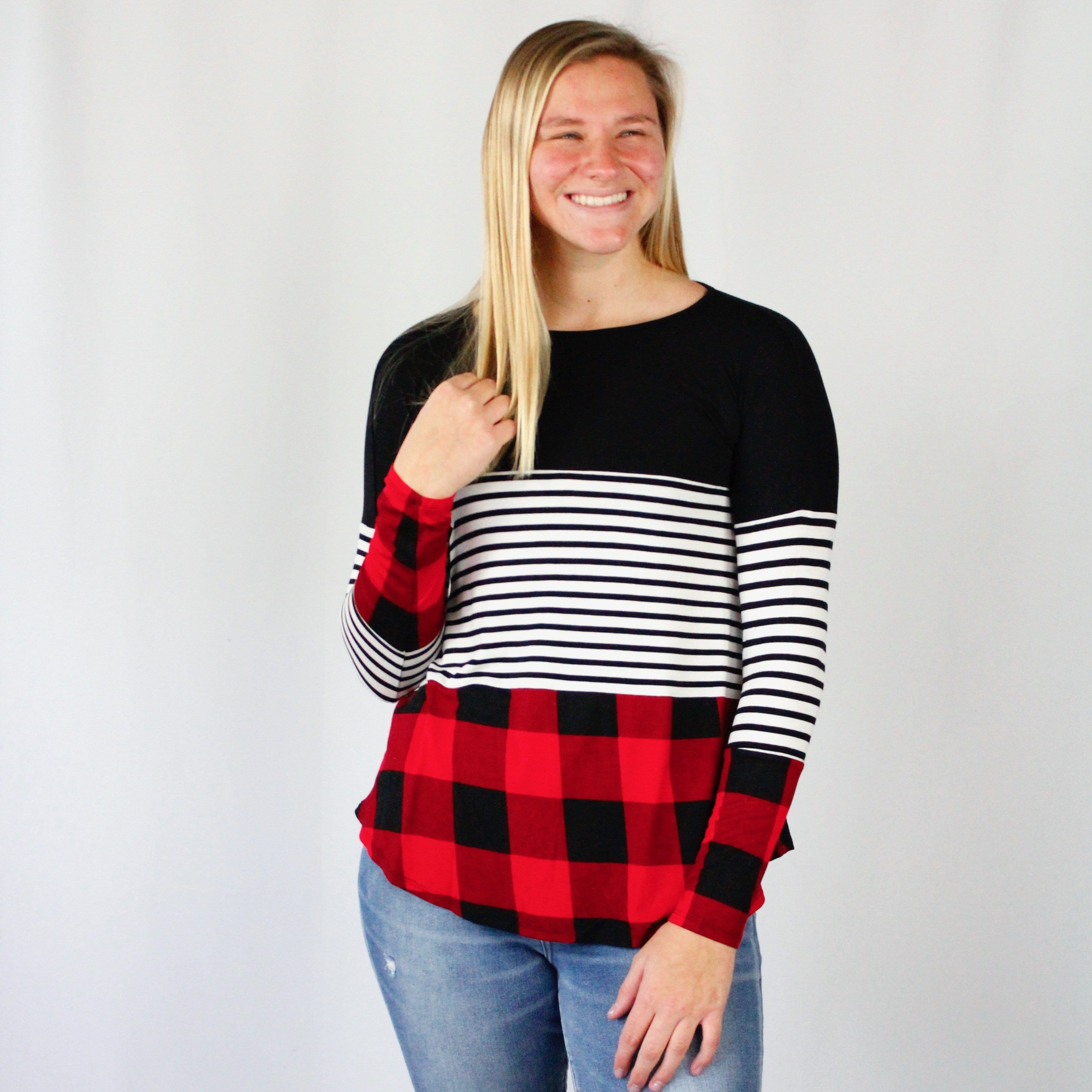 Buffalo Plaid Longsleeve Top