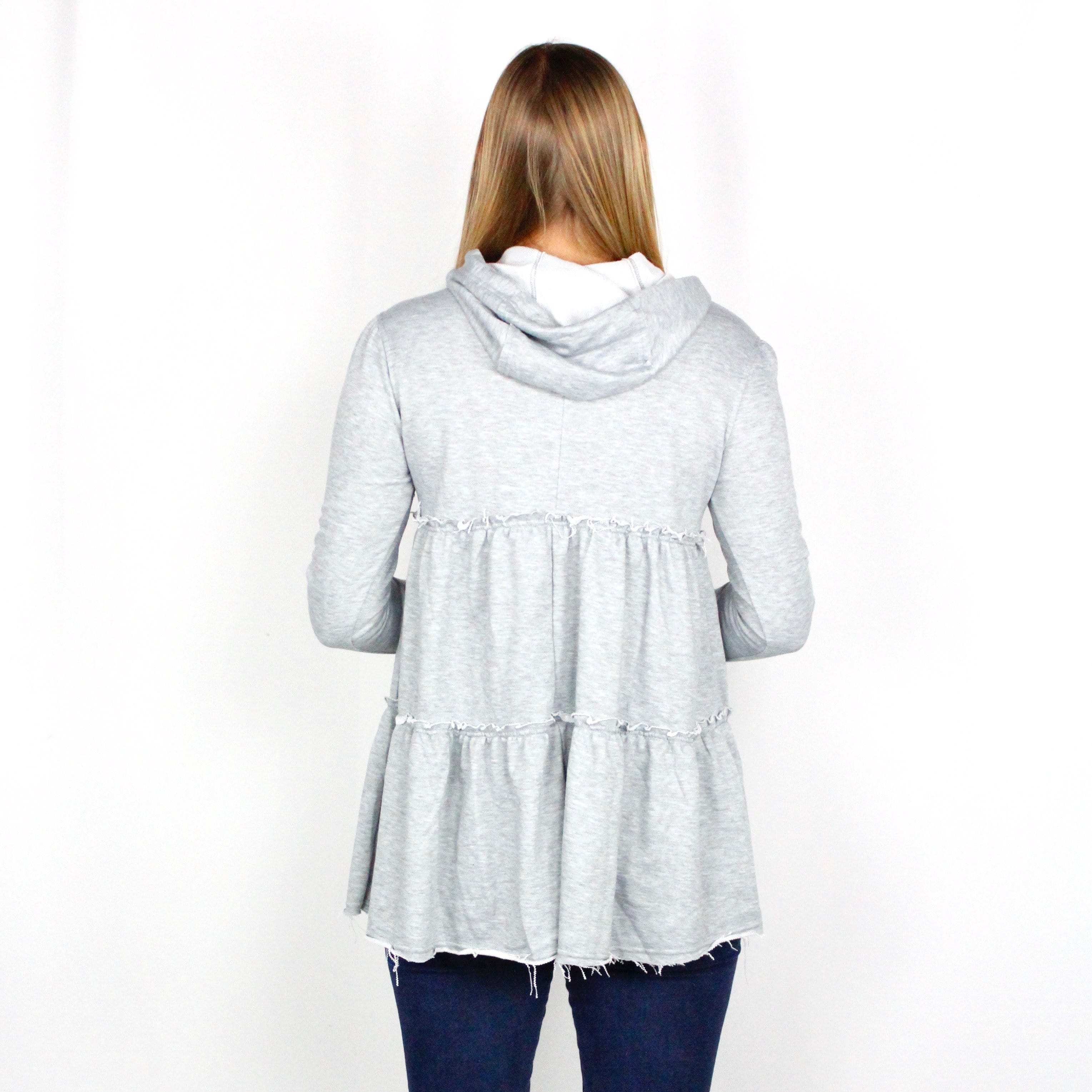 Tier Ruffle Hoodie