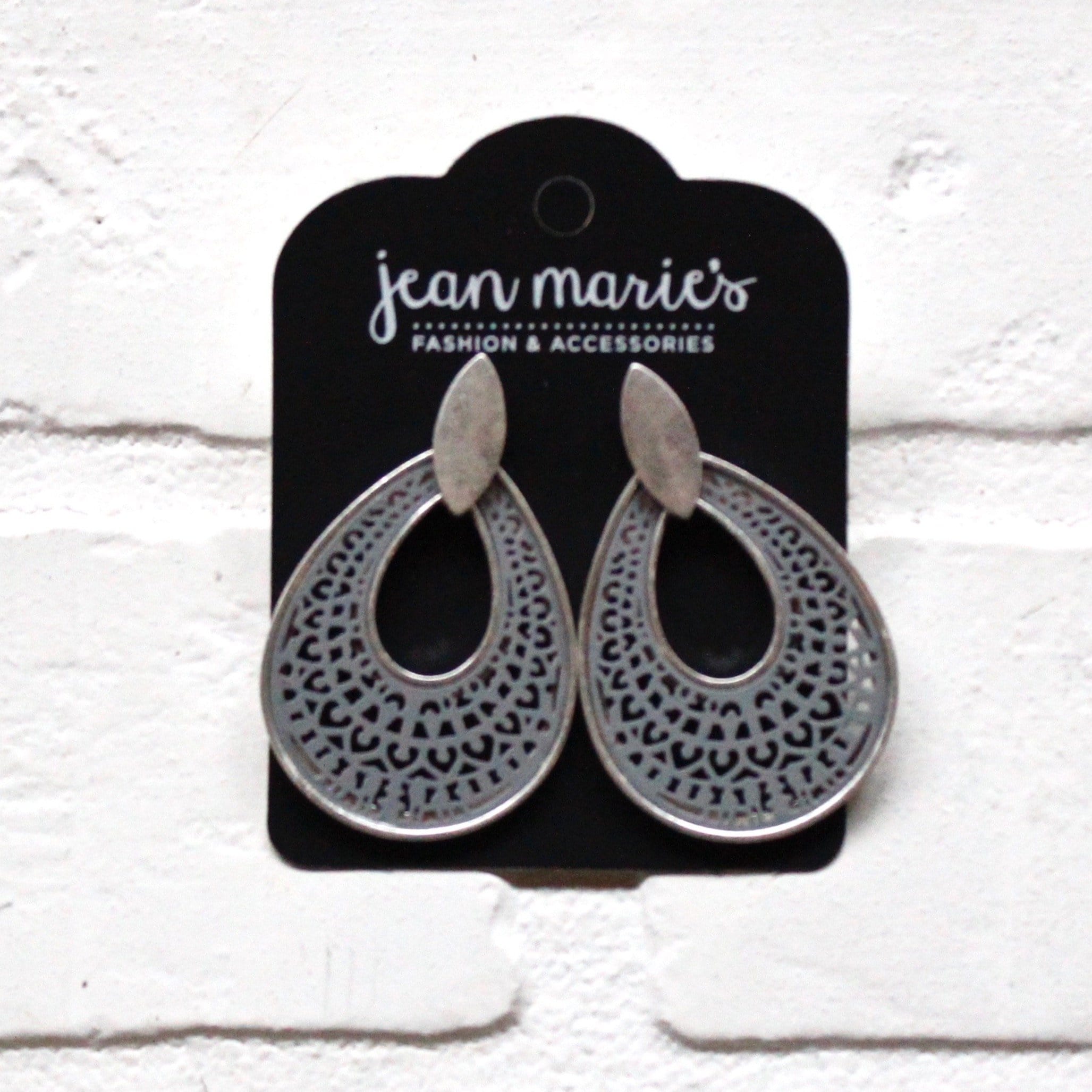 Silver Gray Earring