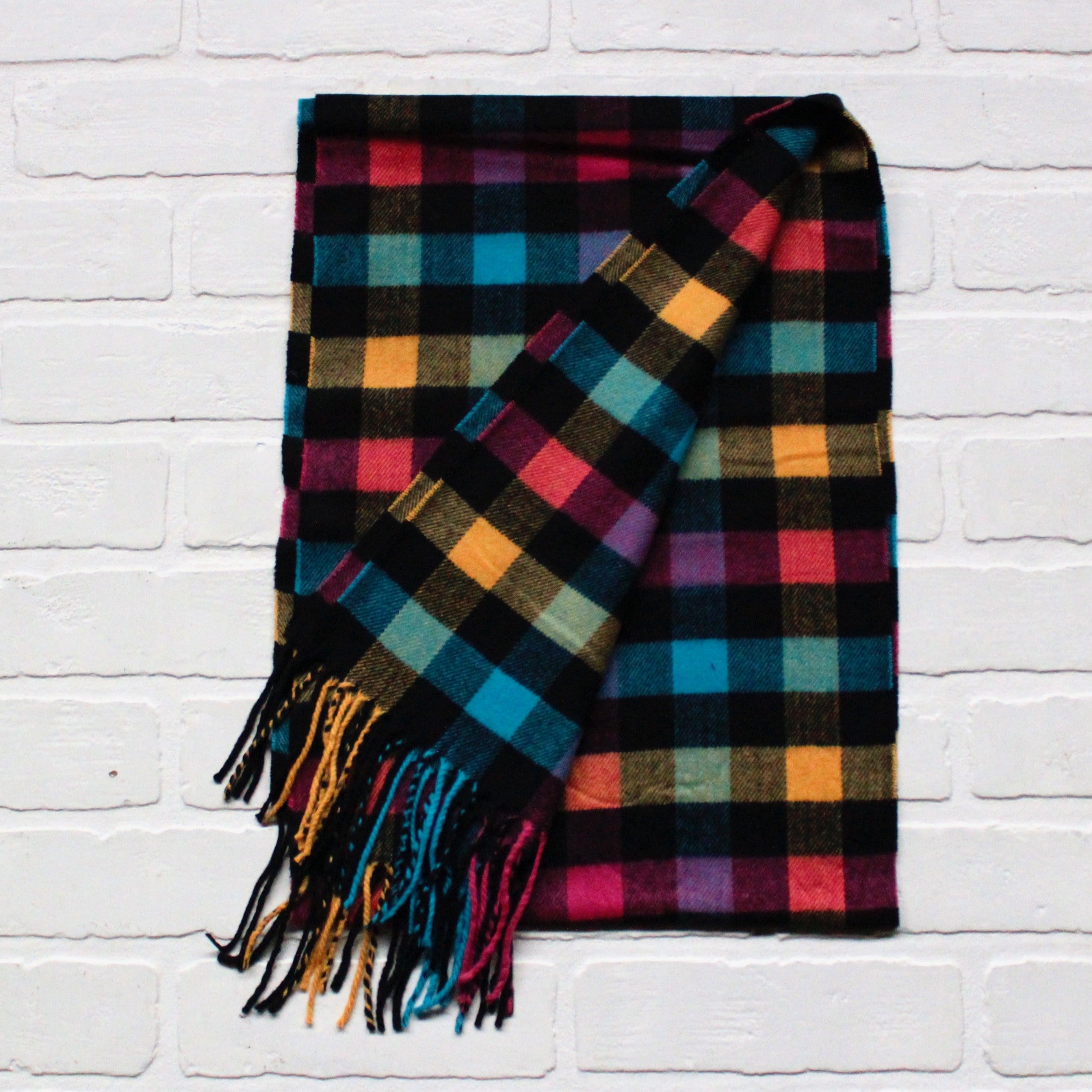 Cashmere Feel Scarf Multi Check