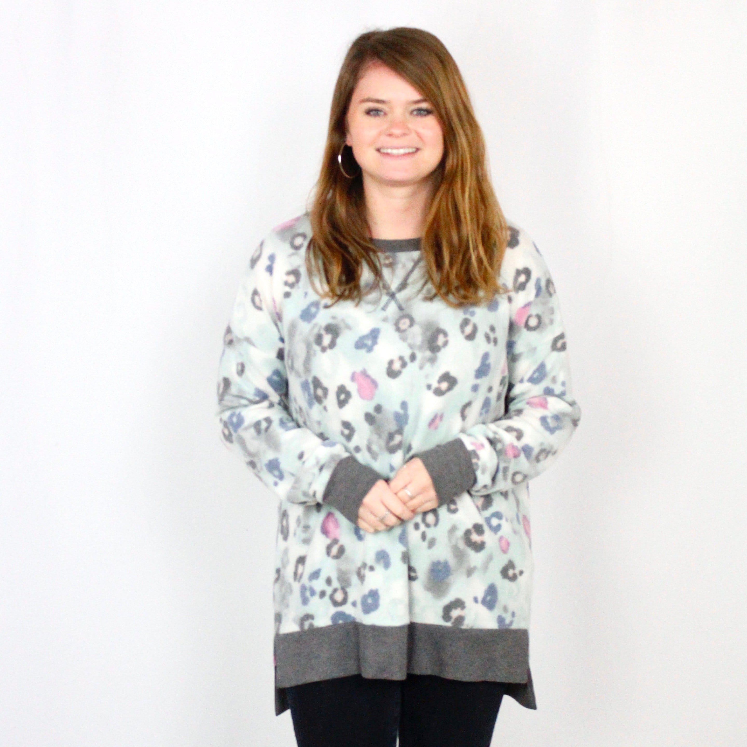 Watercolor Animal Fleece Weekender