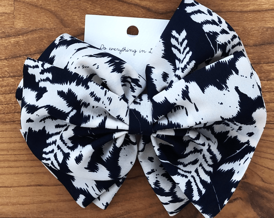 Leaf Print Barrette Clip