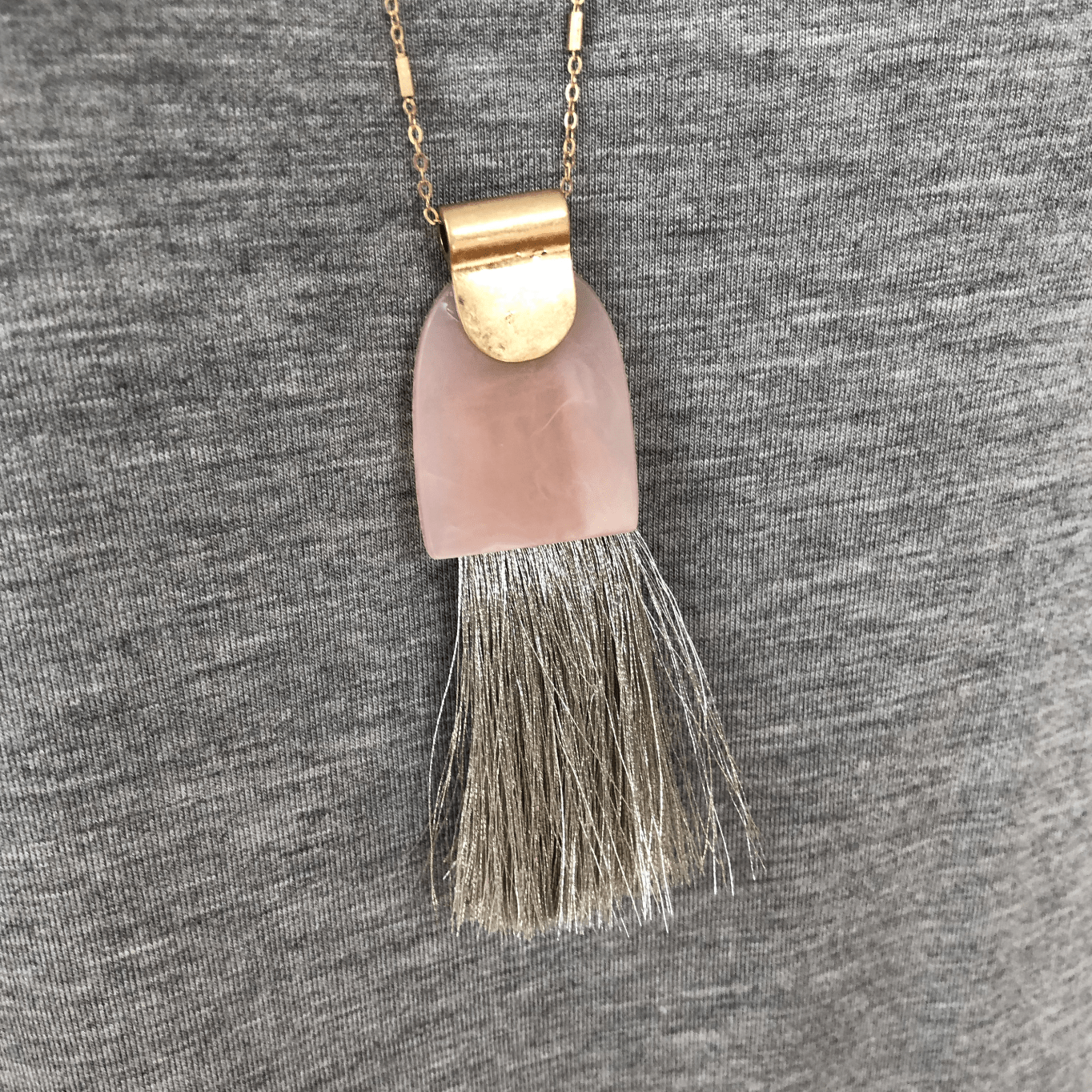 Fringe Pendant Necklace