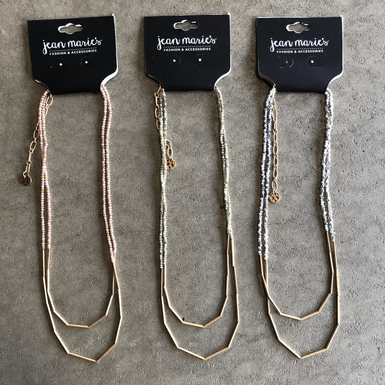 Dainty Bead Bar Necklace