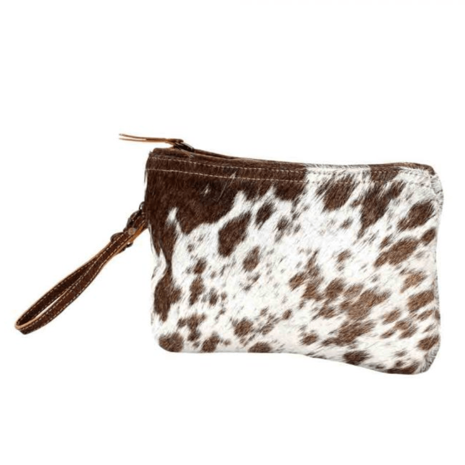 White & Brown Hairon Small Bag