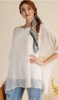 DOLMAN SLVS OVERSIZED CHIFFON TUNIC