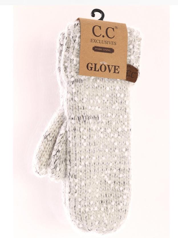 Eyelash Confetti Knit Mitten