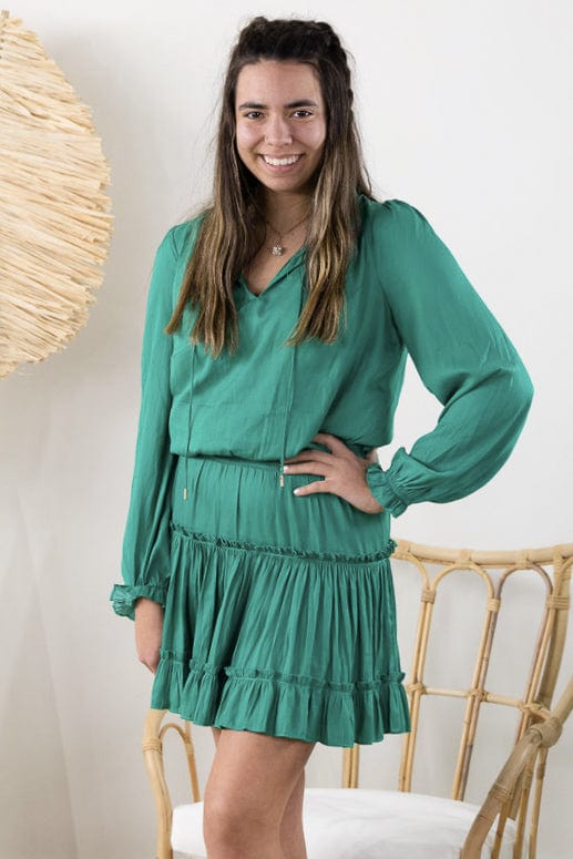 Kelly Ruffle Mini Dress