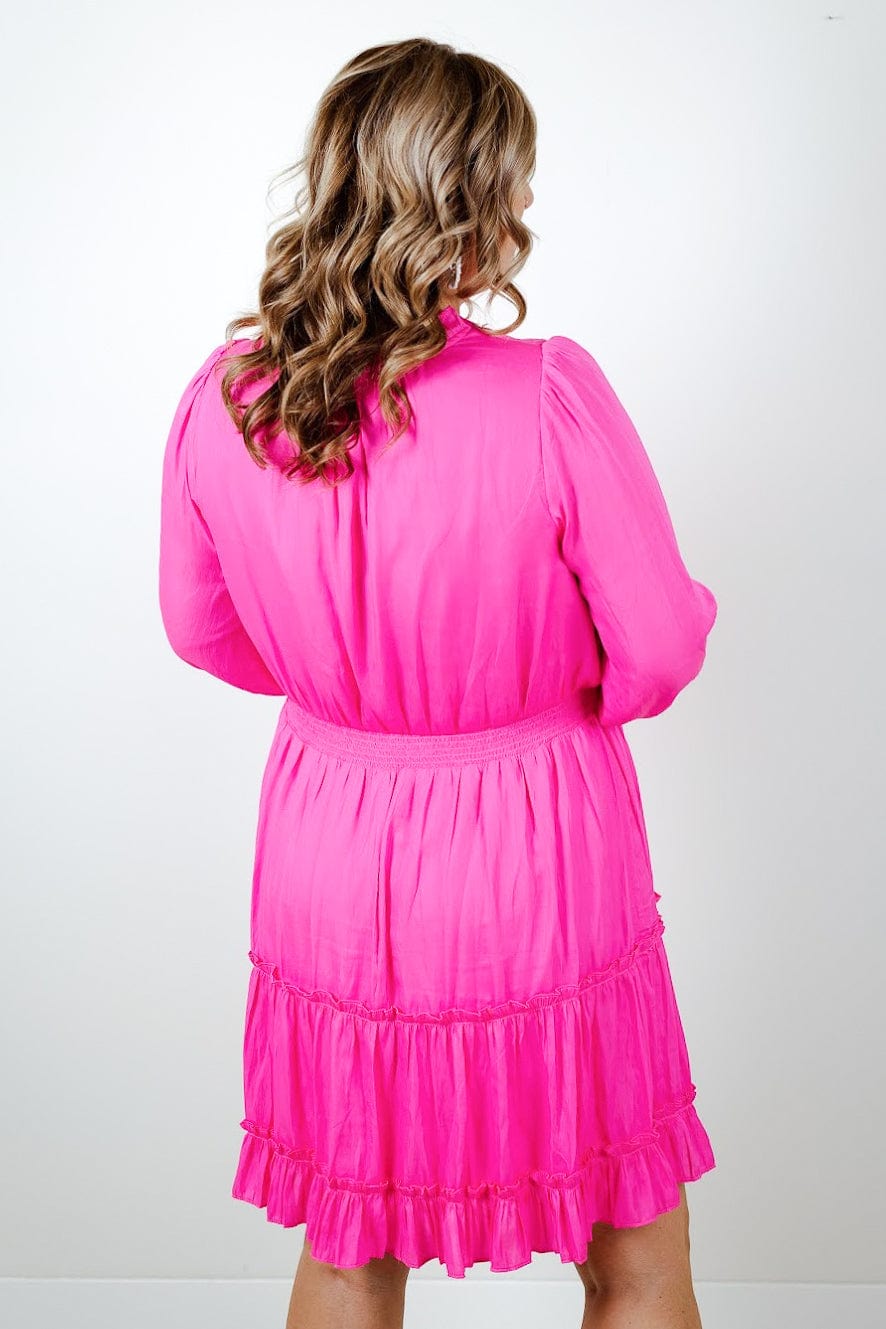 Bubblegum Ruffle Mini Dress