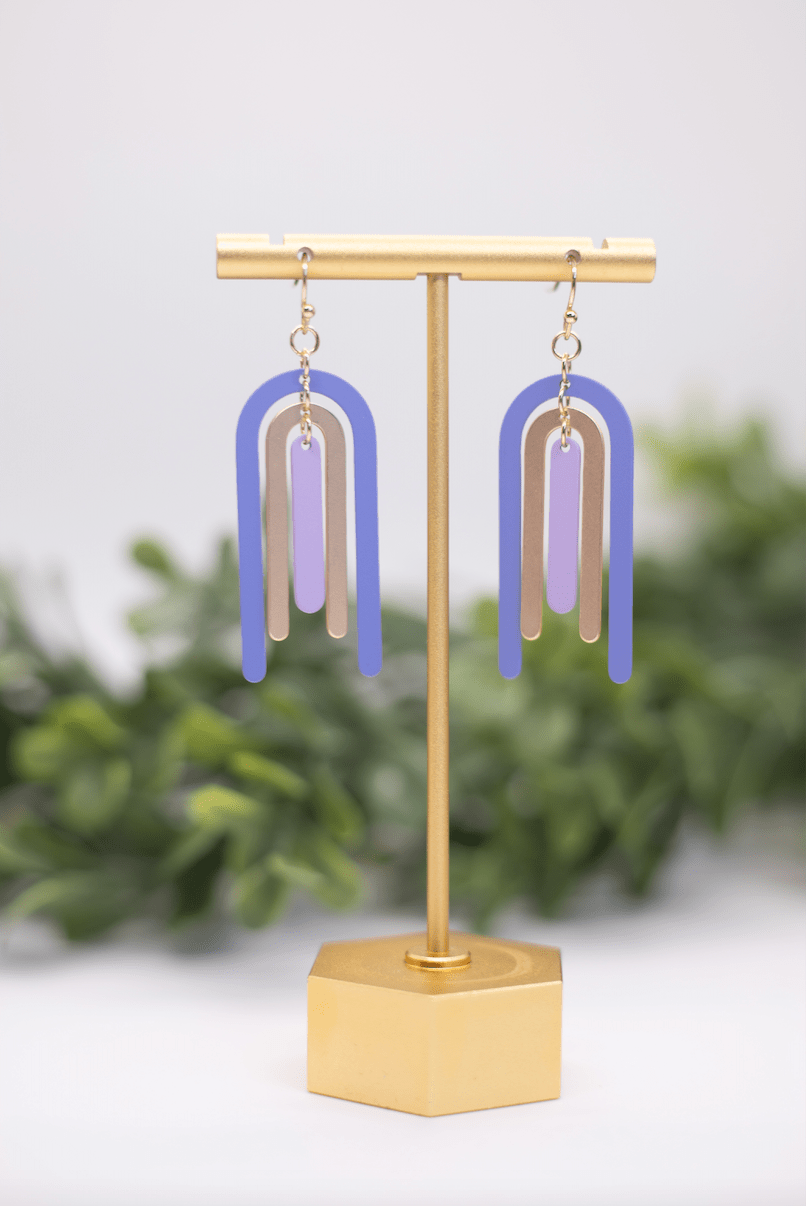Purple Arches Dangle