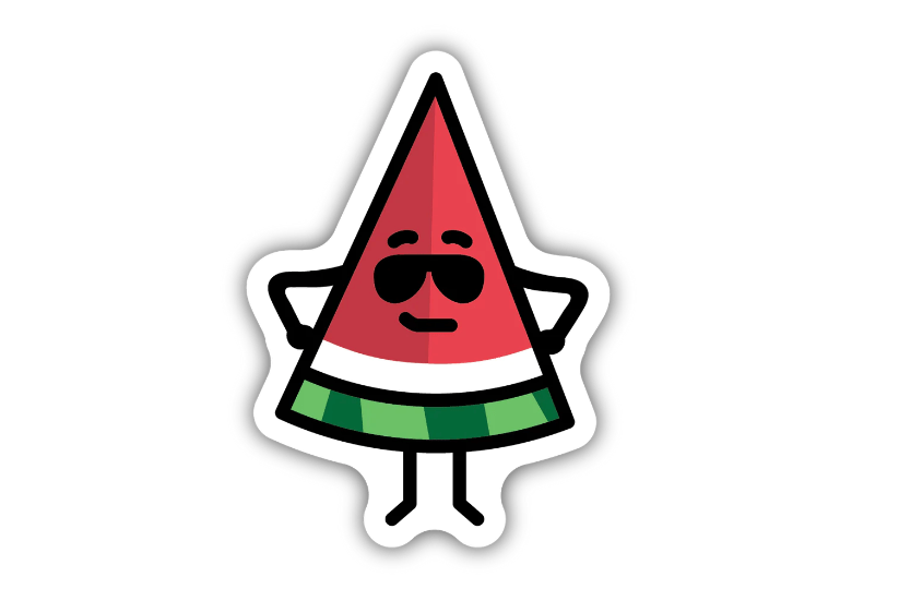 Watermelon Sunglasses Sticker