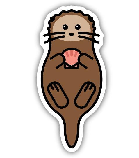 Sea Otter Sticker